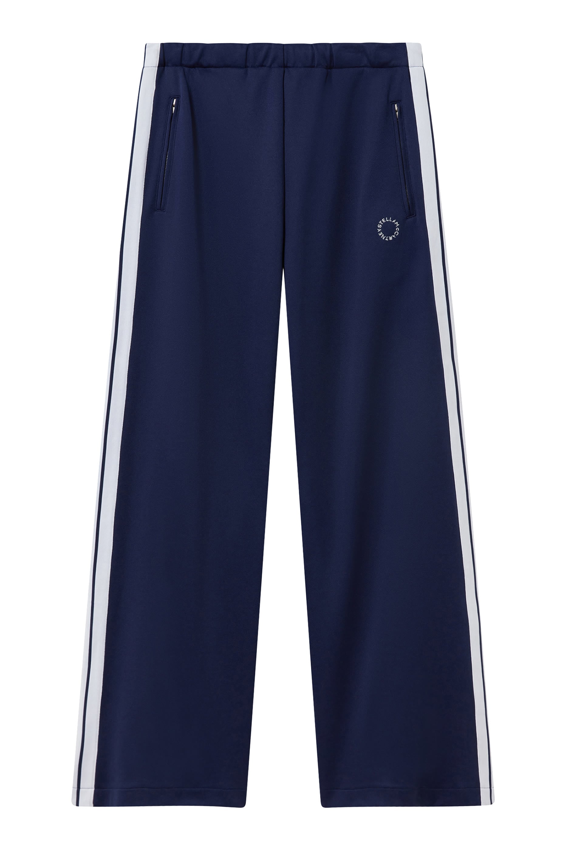 Elasticated Waistband Double Stripe Track Sweatpants