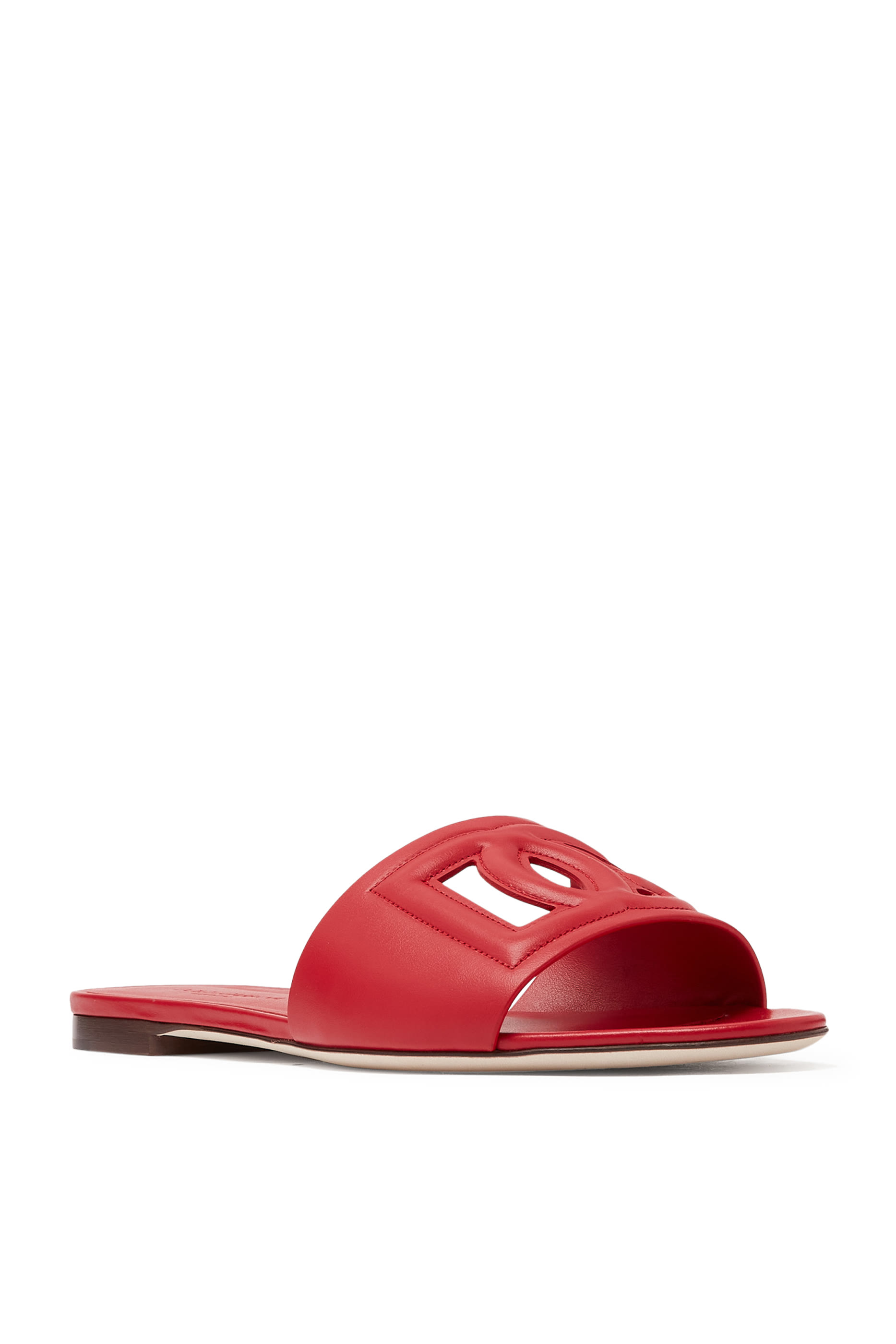 Calfskin Slides with DG Logo