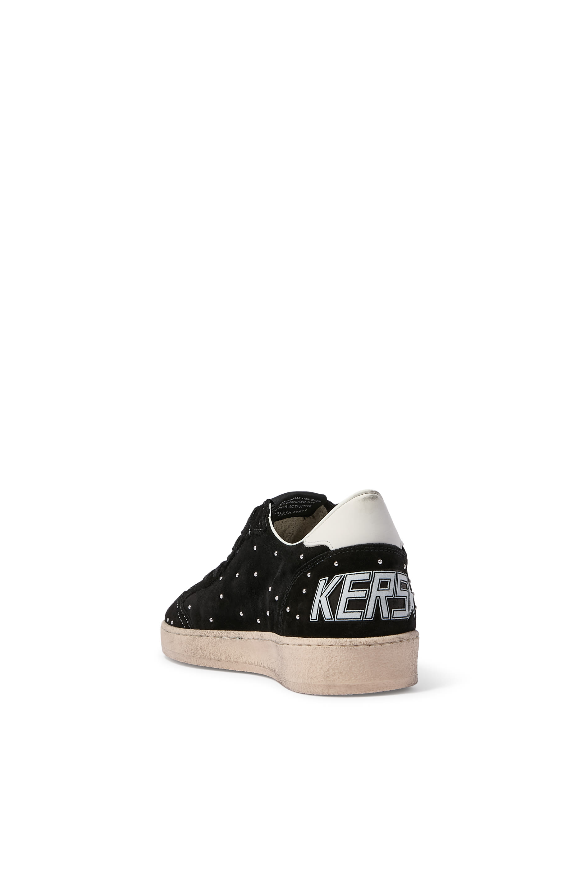 Ball Star Suede Sneakers with Studs & Leather Star