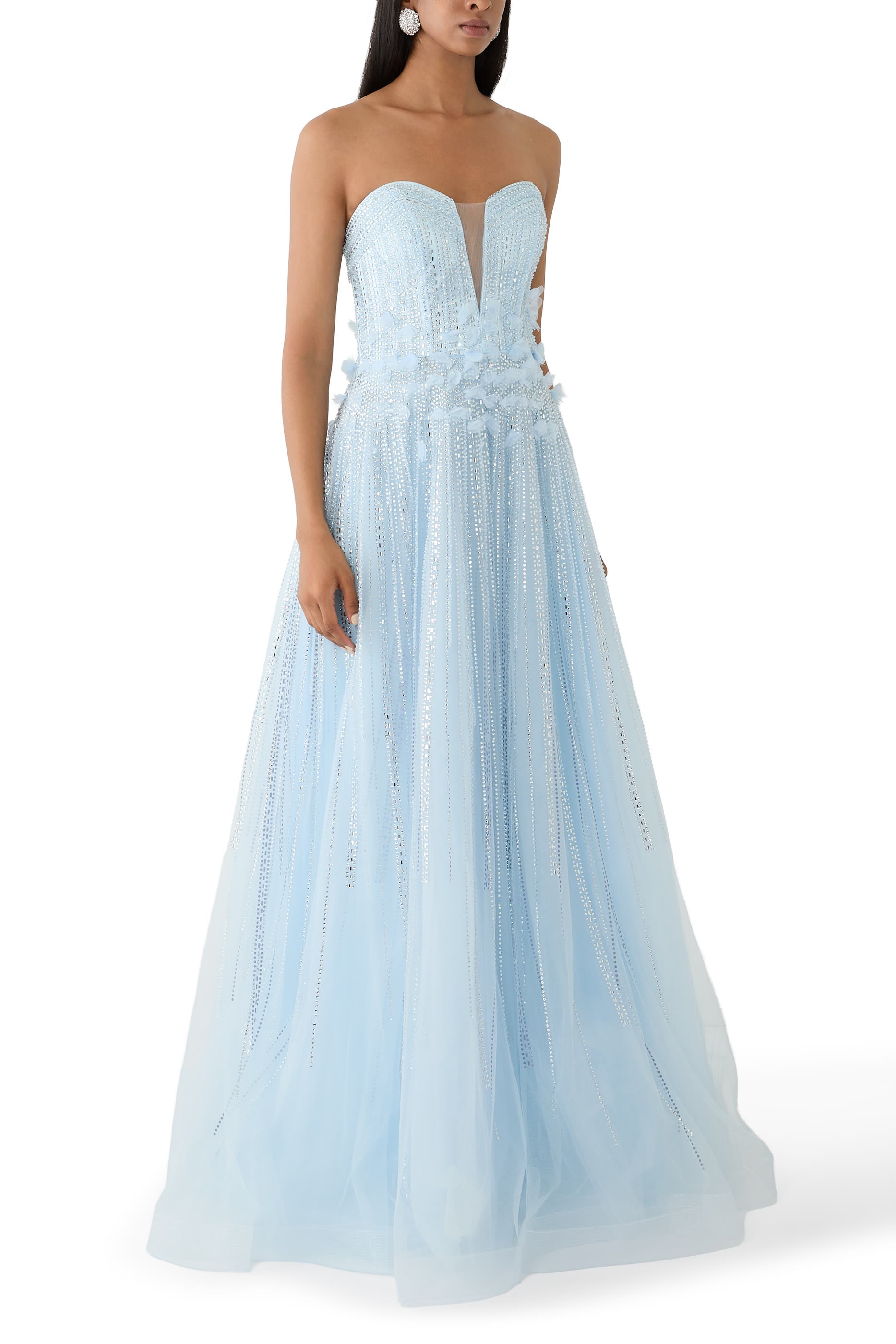 Cape Sleeve Gown