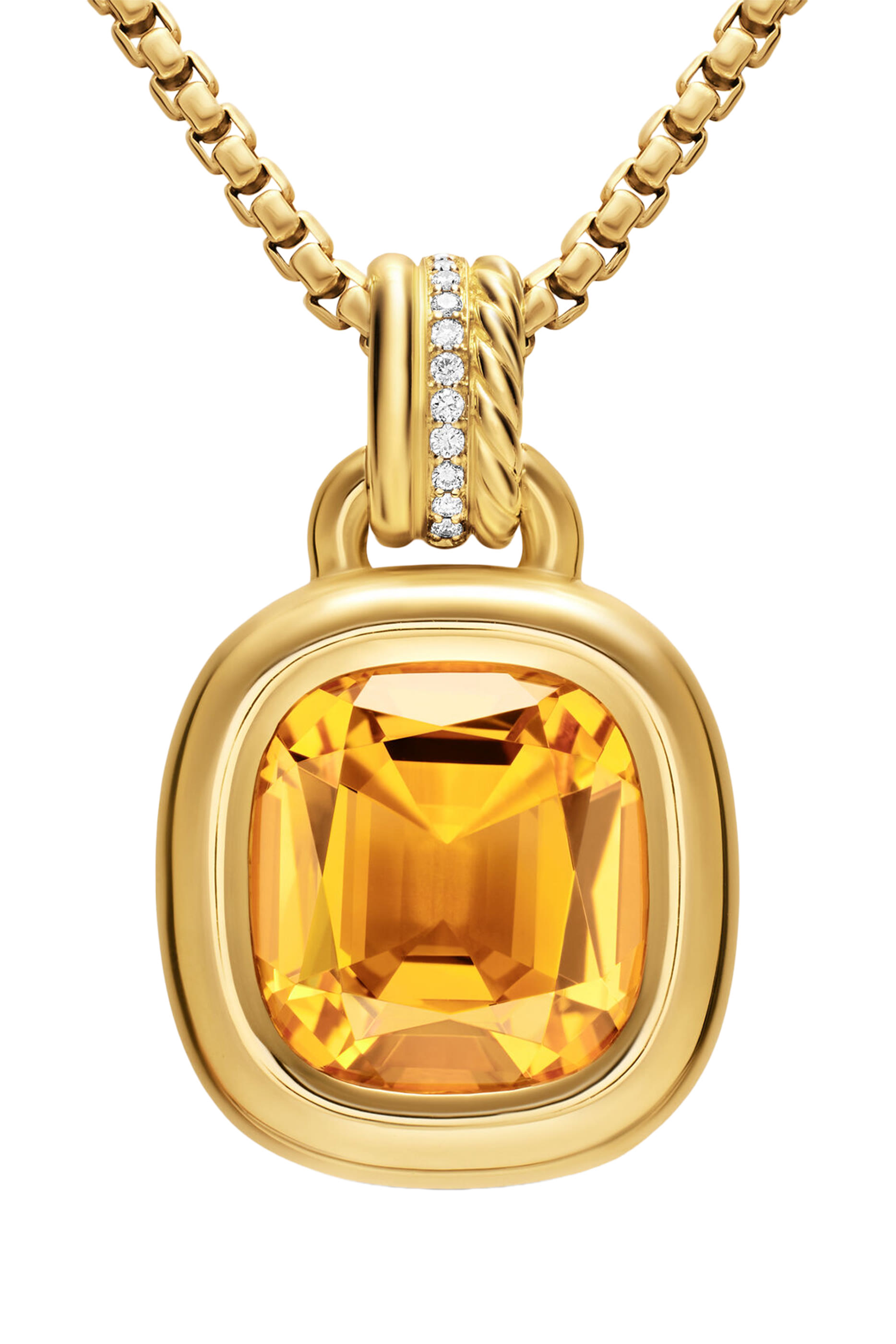 Mercer&reg; Color Amulet, 18K Yellow Gold with Citrine & Diamonds