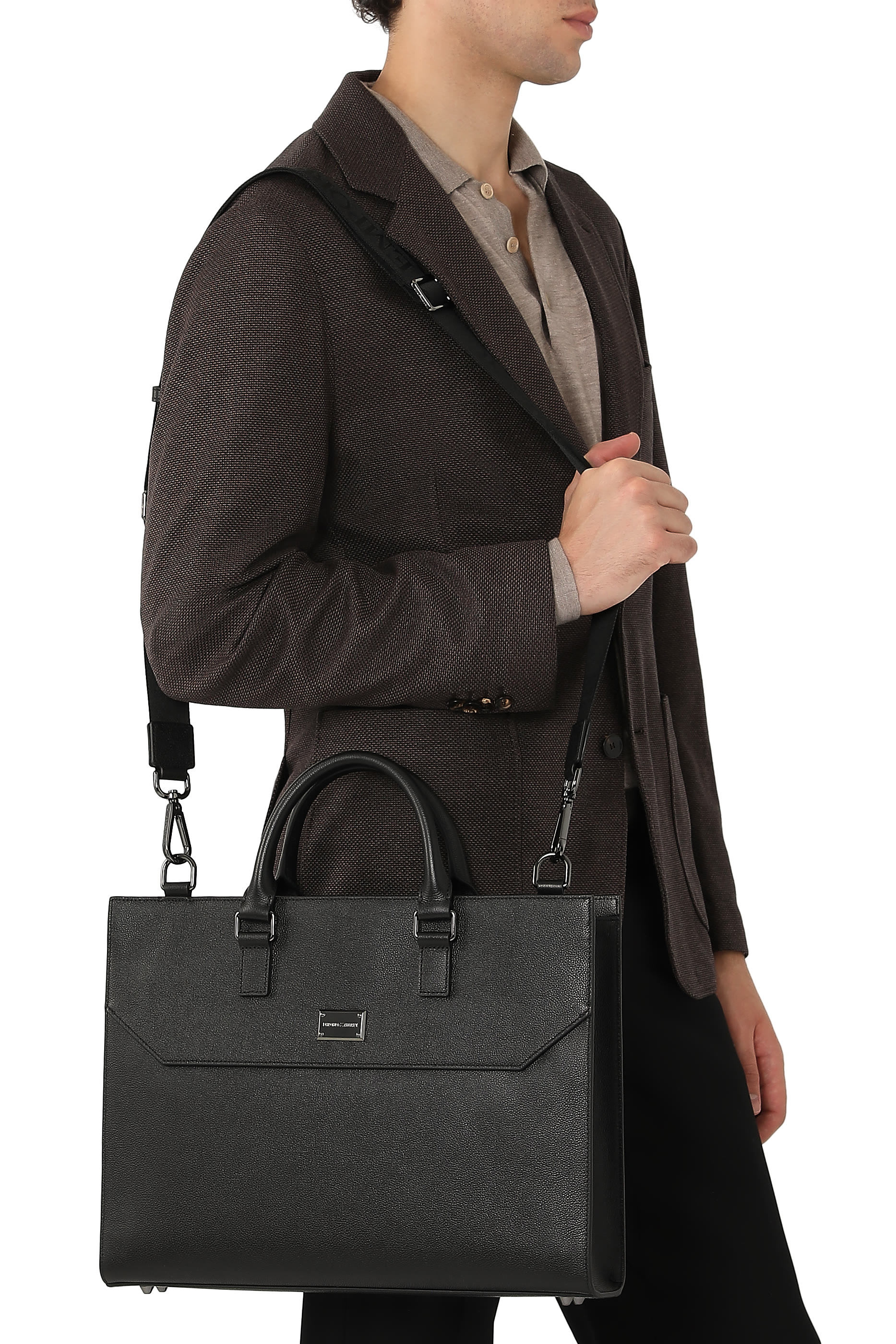 Tumbled Leather Business Bag
