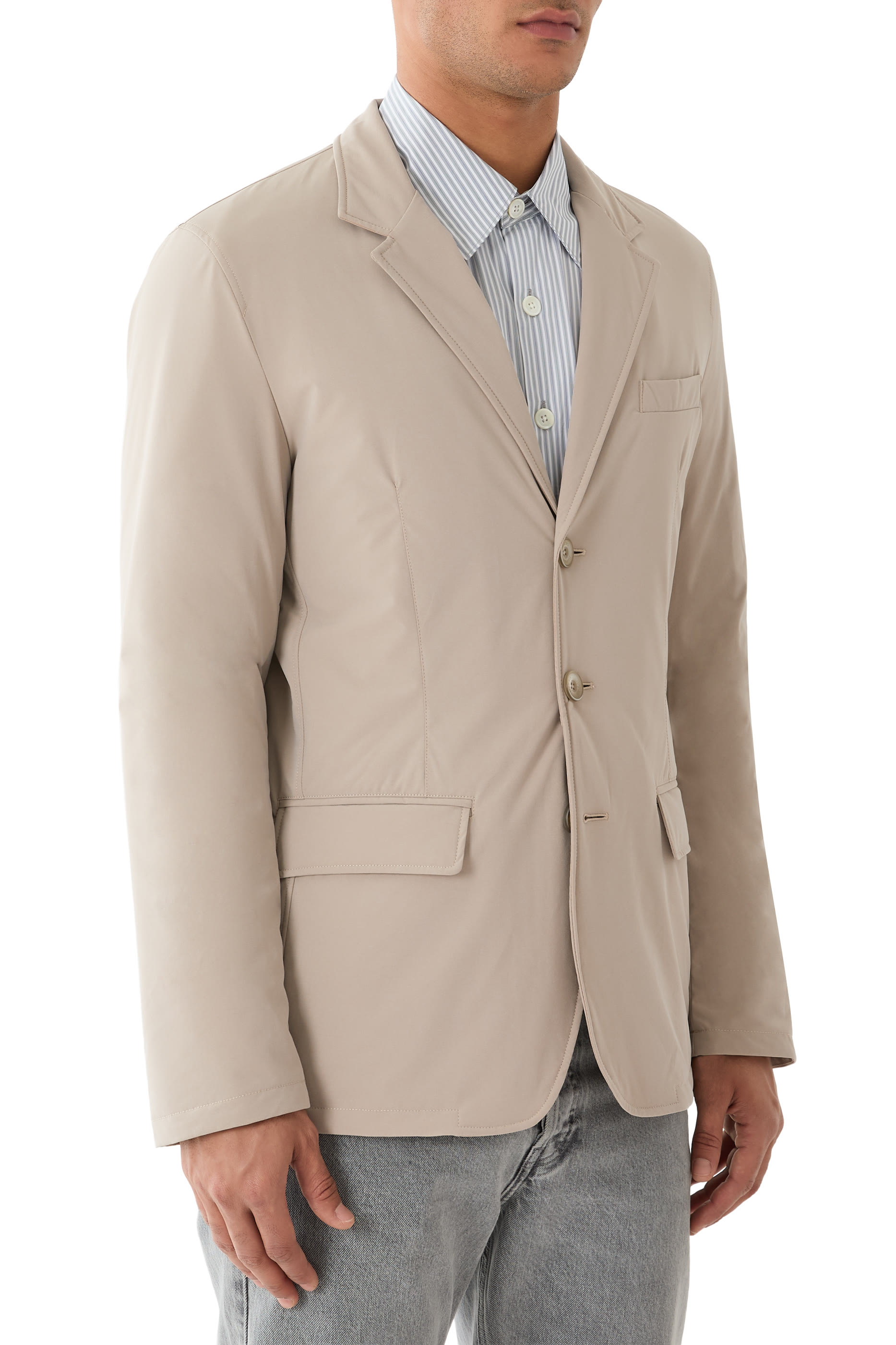 Nylon Blazer Jacket 