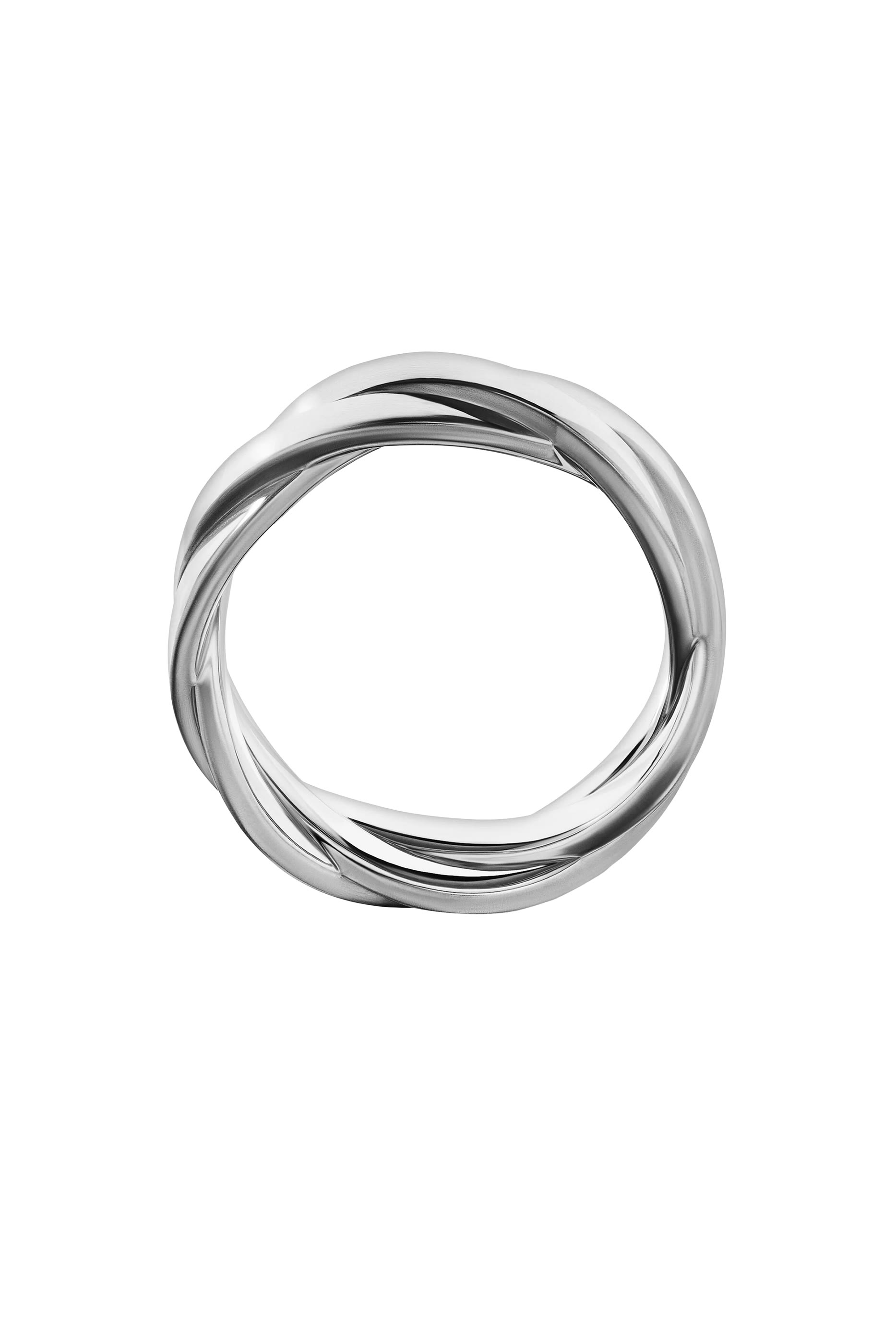 Streamline&reg; Two Row Band Ring, Sterling Silver & Diamonds