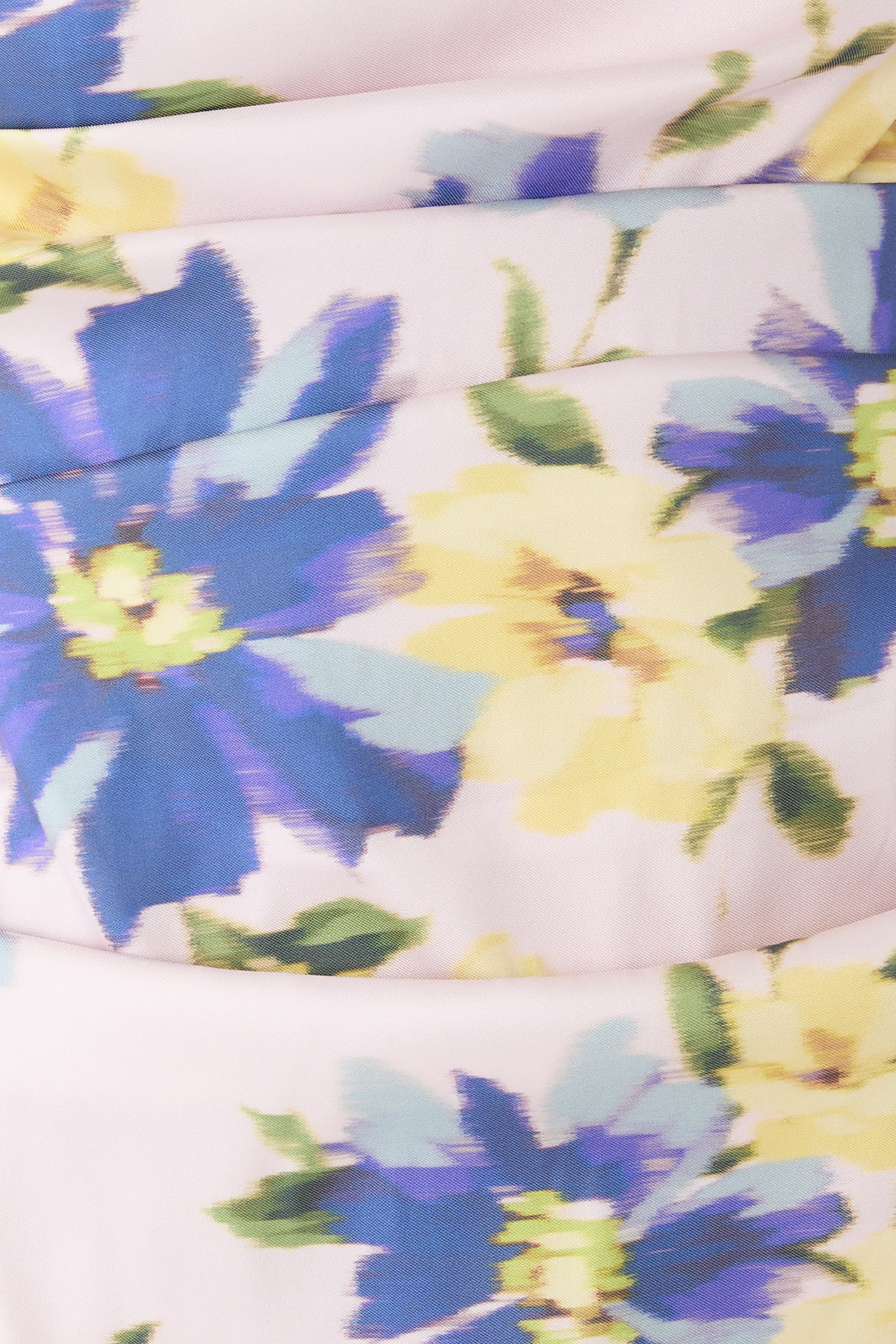 Floral Print Off-Shoulder Gown