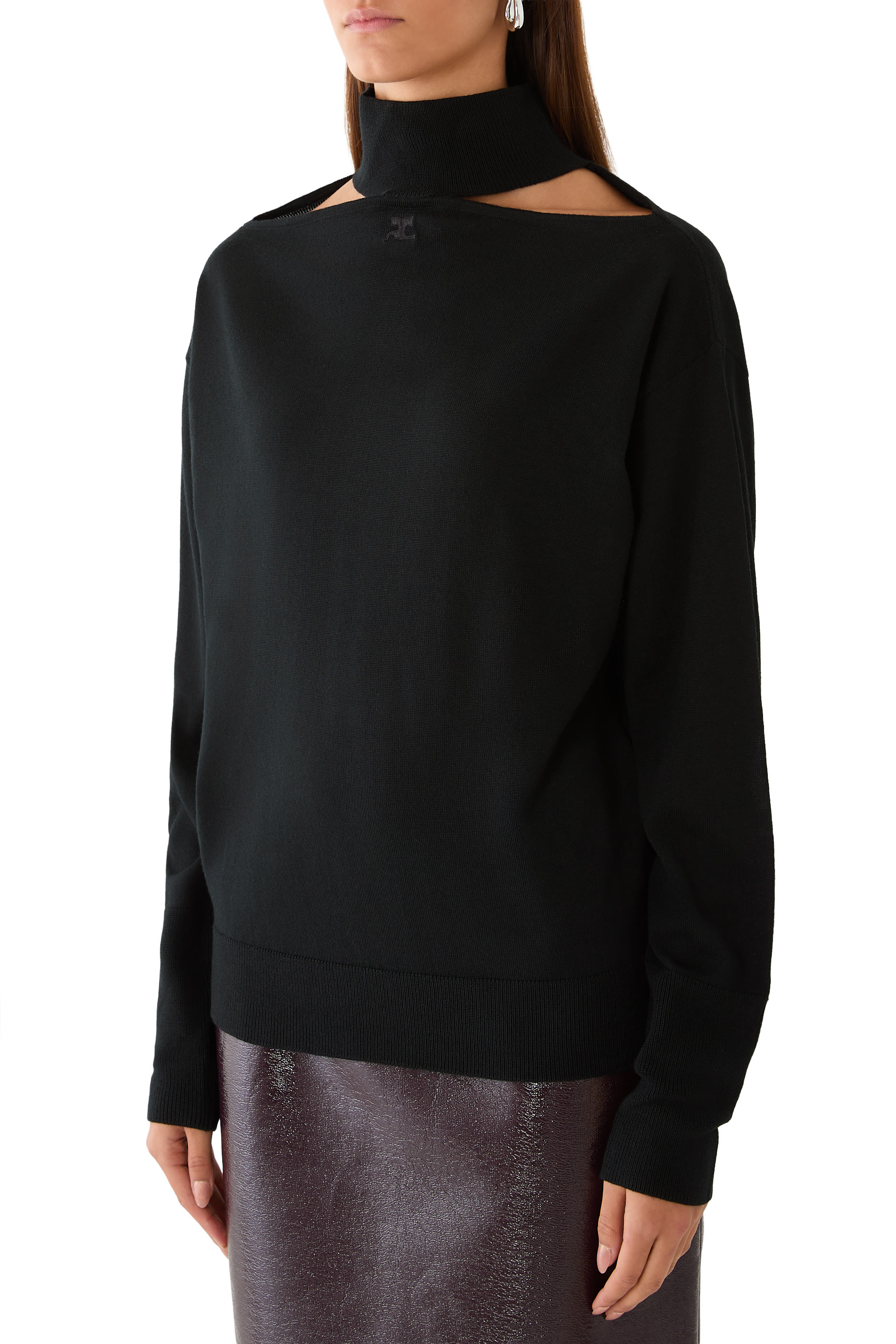 Embroidered Logo Sweater