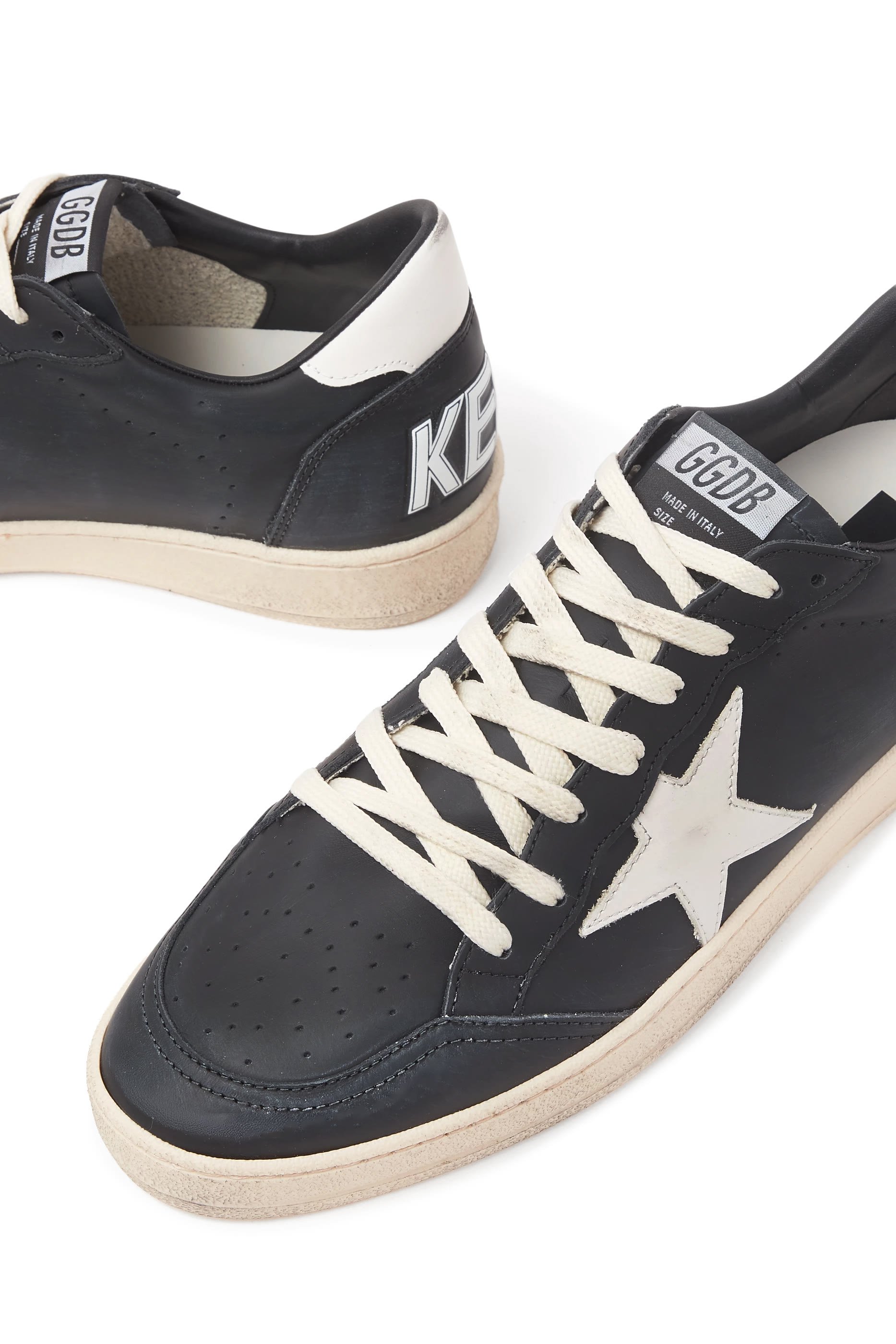 Ball Star Sneakers with Leather Star and Heel Tab