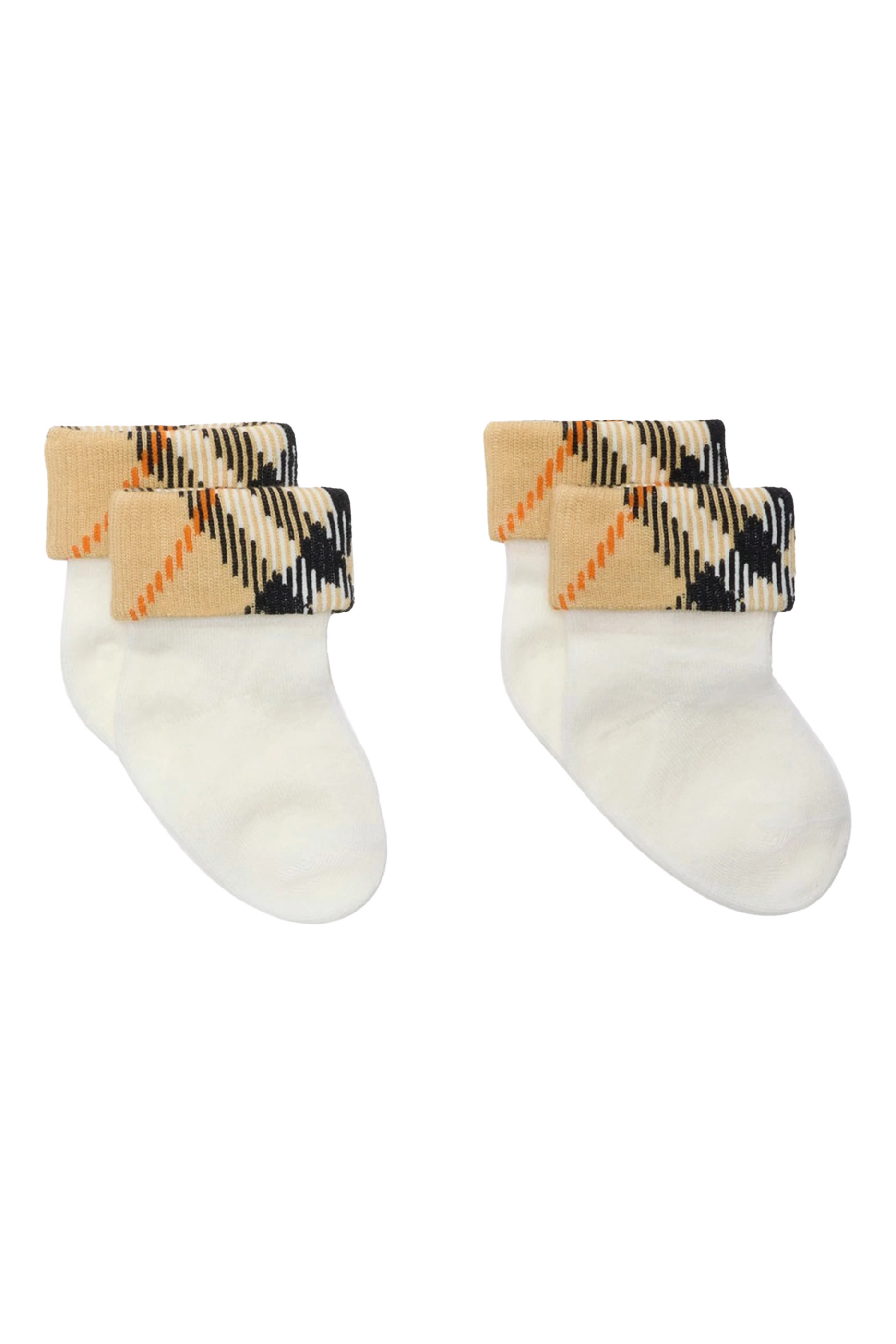 Kids Two-Piece Check Socks, Set of 2