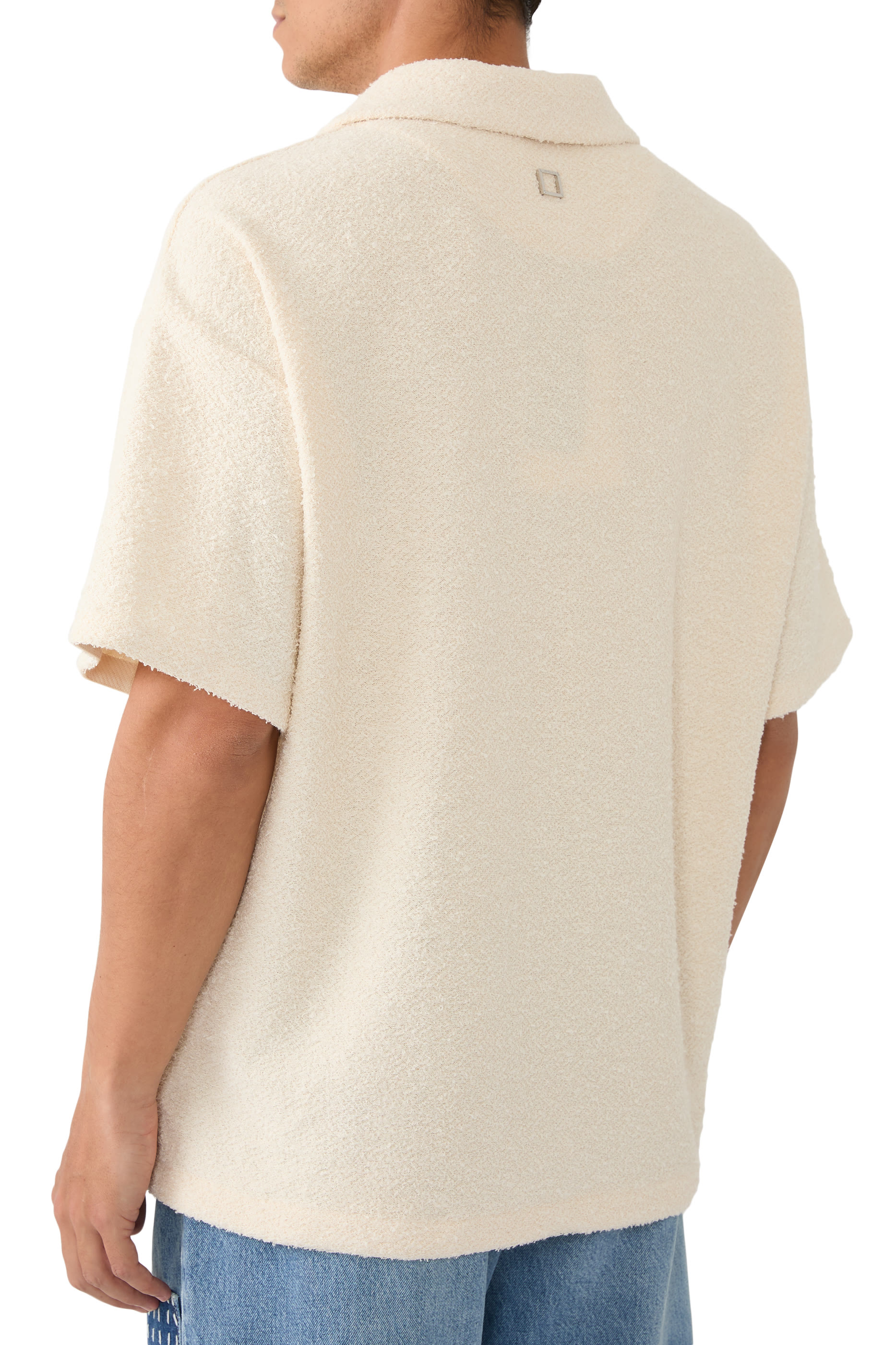 Terry Open Polo T-Shirt