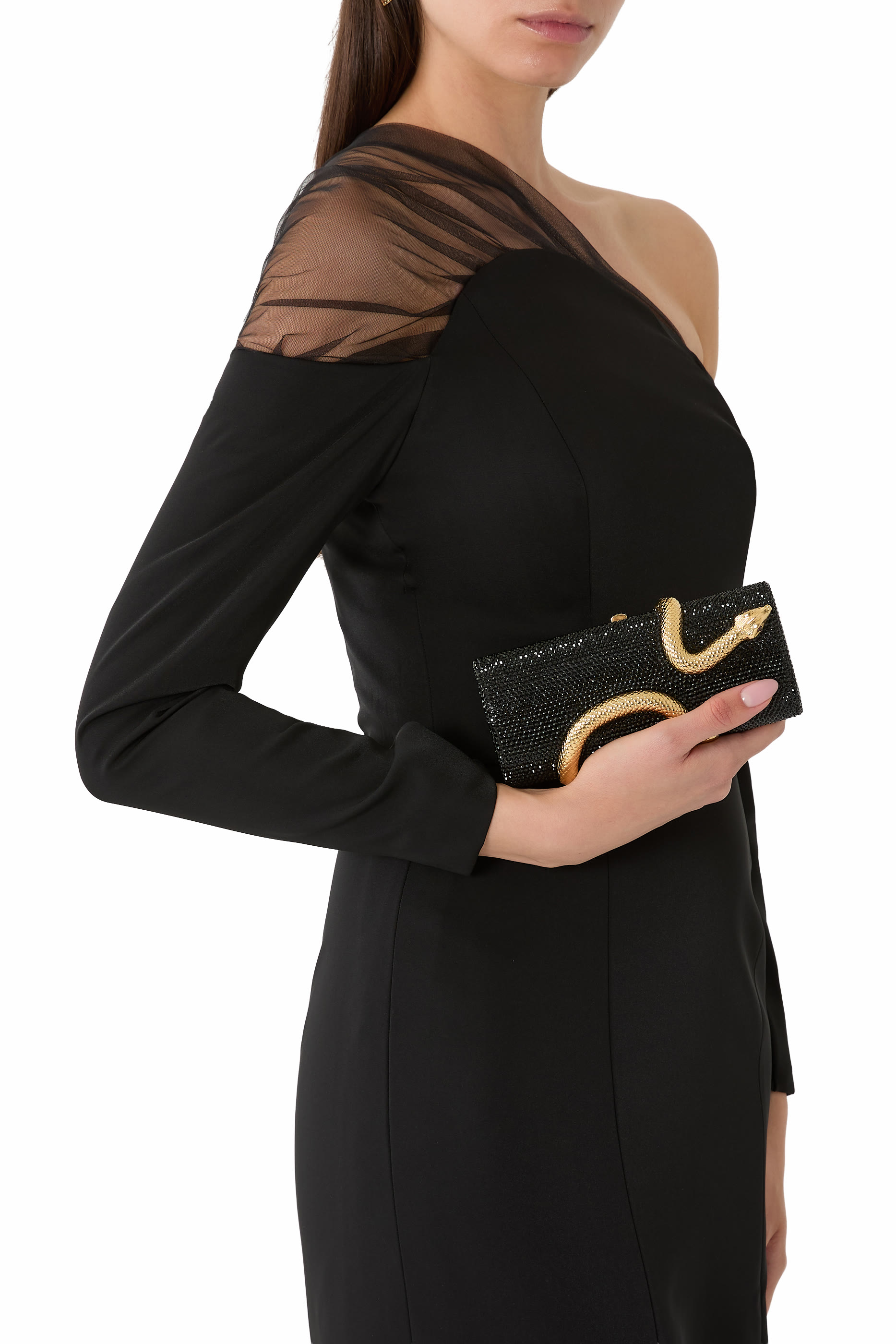  Spiral Snake Crystal Clutch 