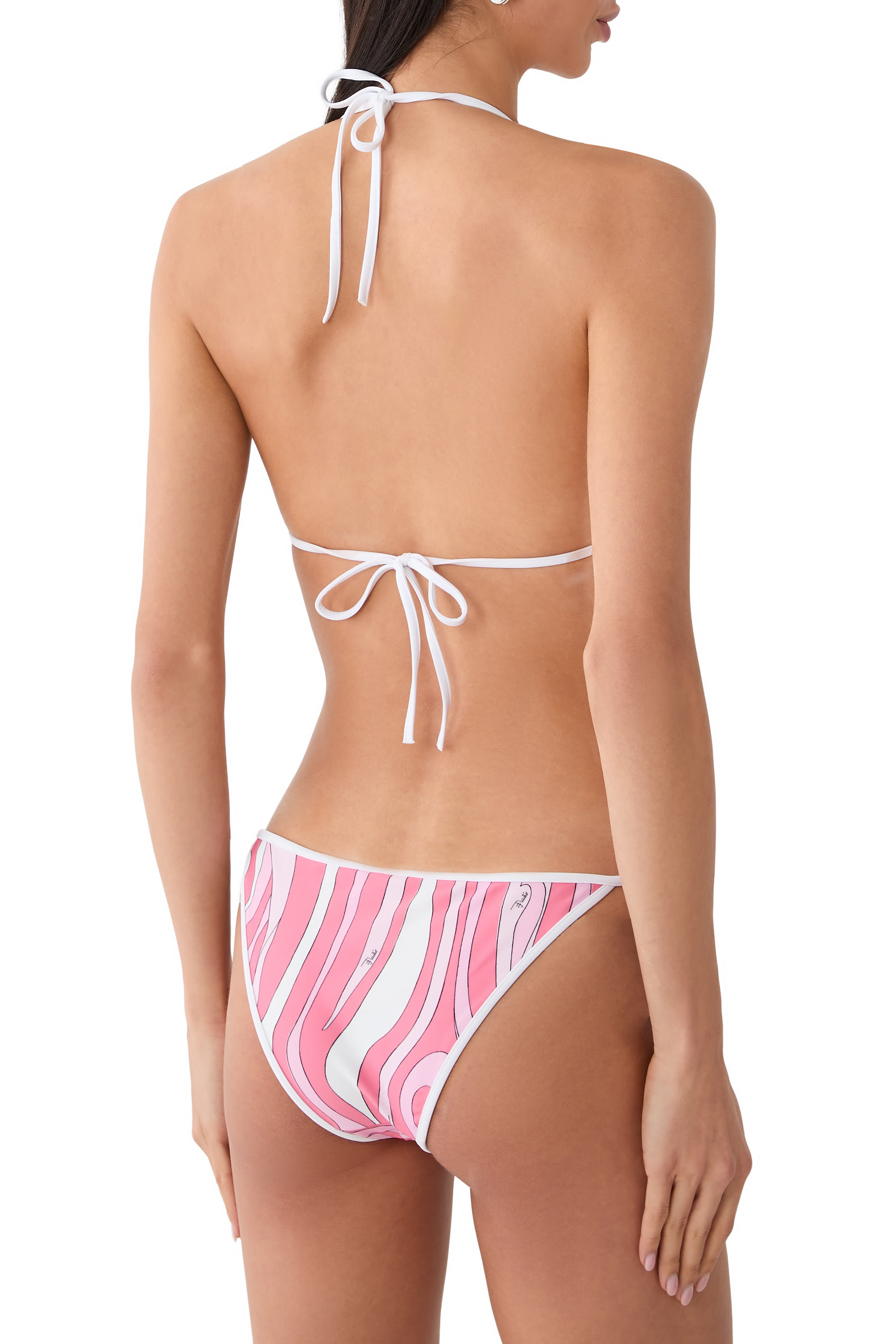 Marmo Print Bikini Top