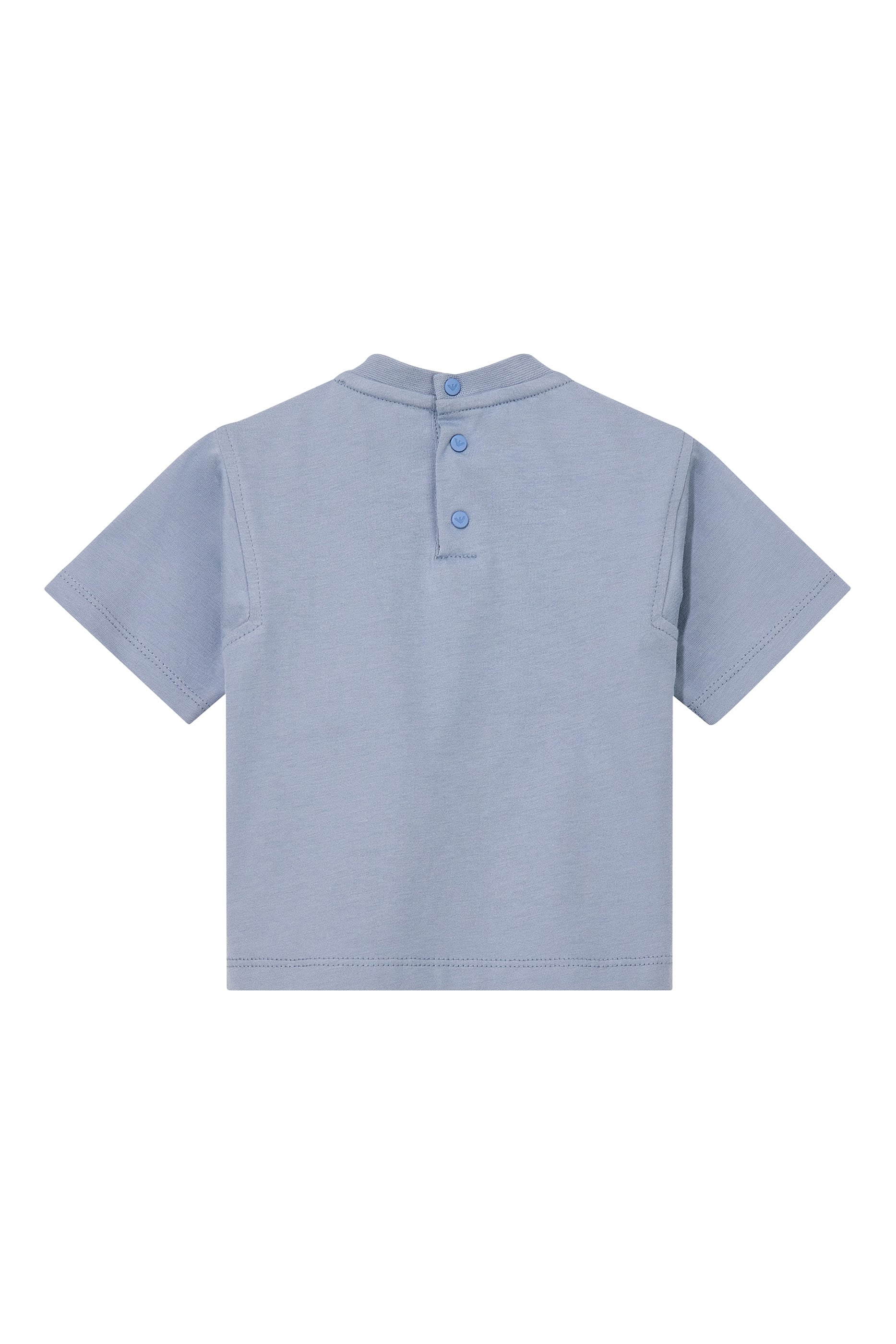 Kids Logo Back Button Closure T-Shirt