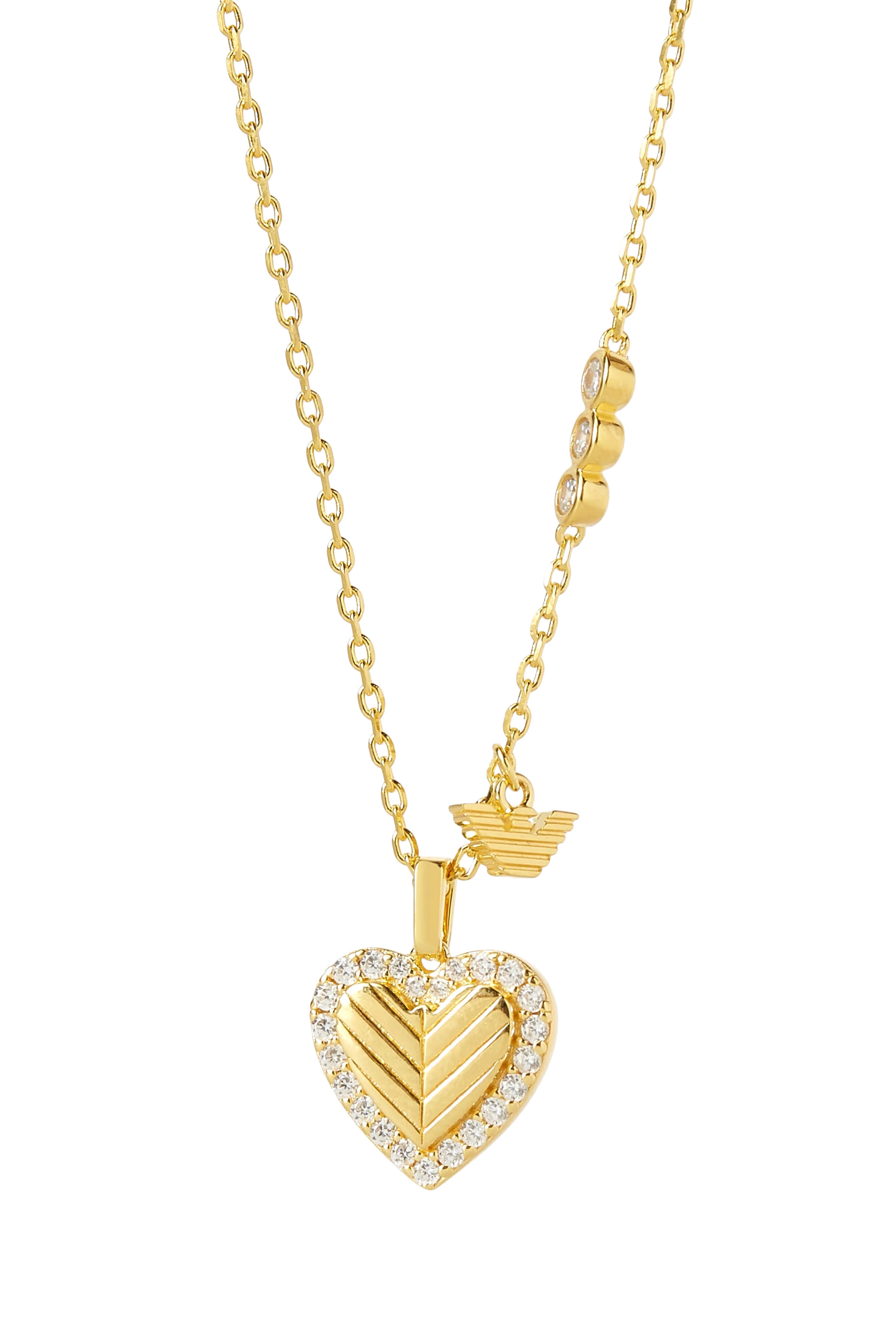 Gold-Tone Sterling Silver Pendant Necklace