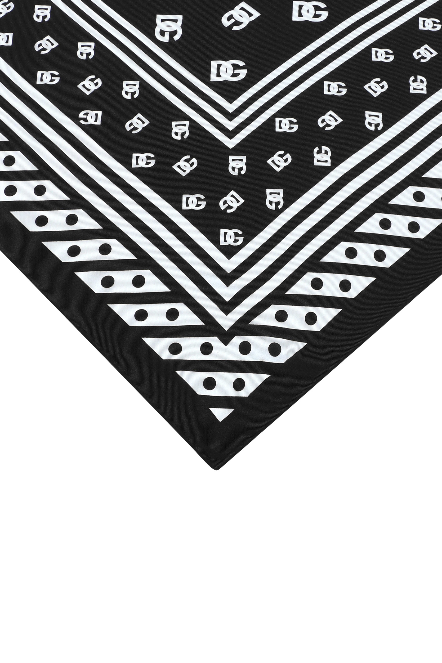 All-Over DG Logo Print Twill Scarf