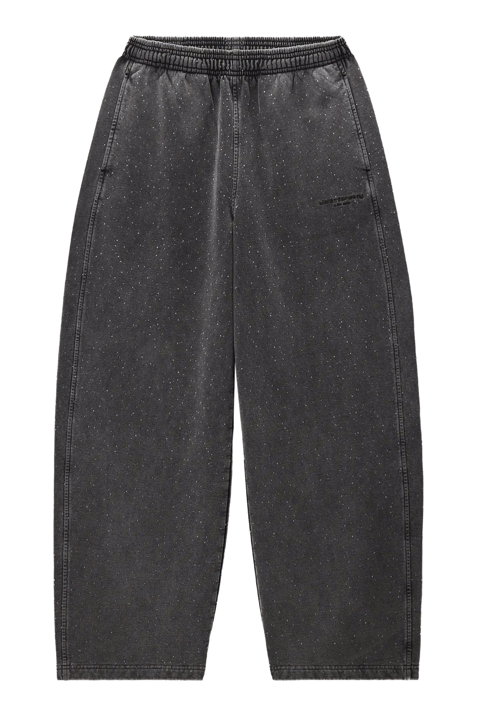 Rhinestone-Embellished Sweatpants 