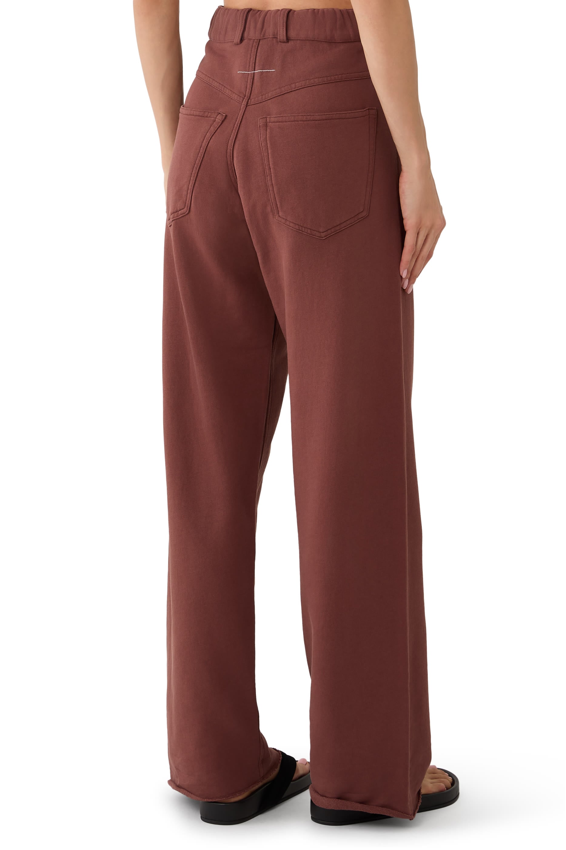 Raw-Edge Legs Trousers