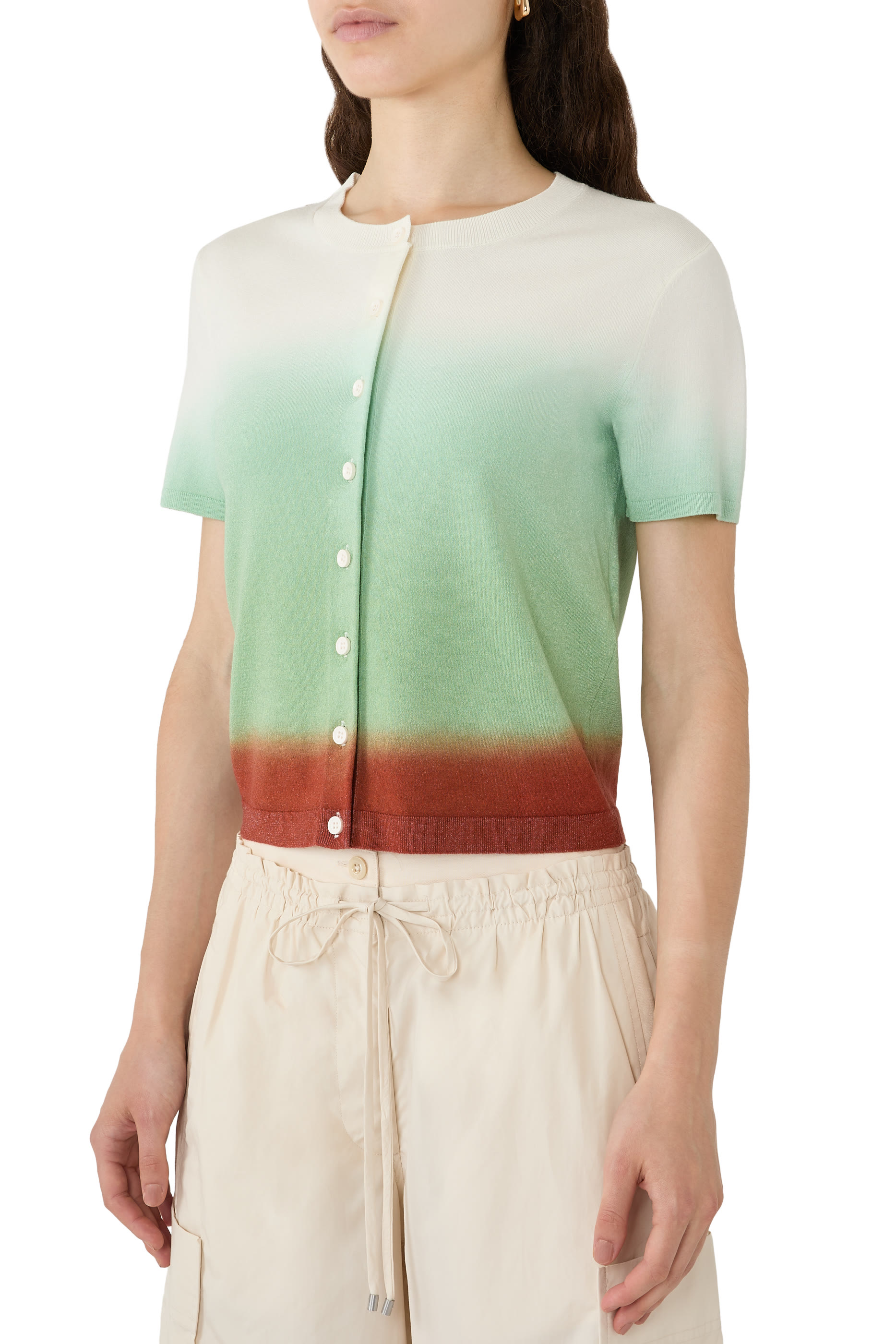  Dip Dye Knit Top