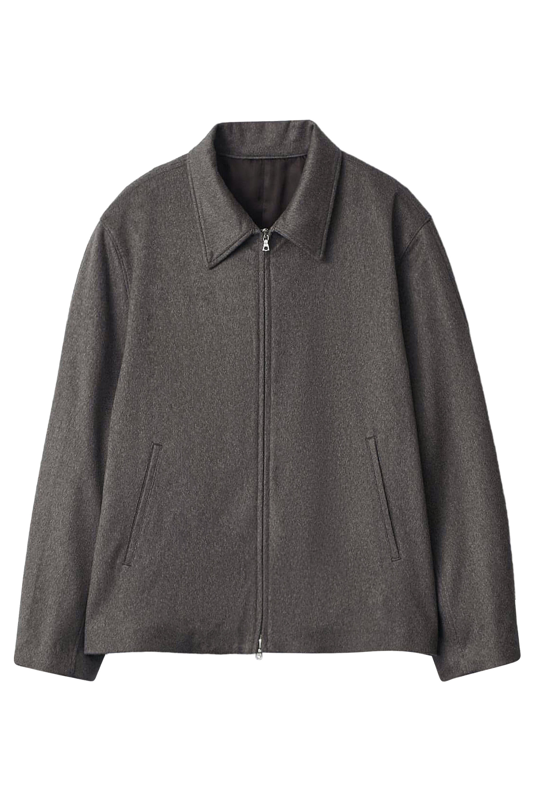 Pure Cashmere Zip Short Jacket
