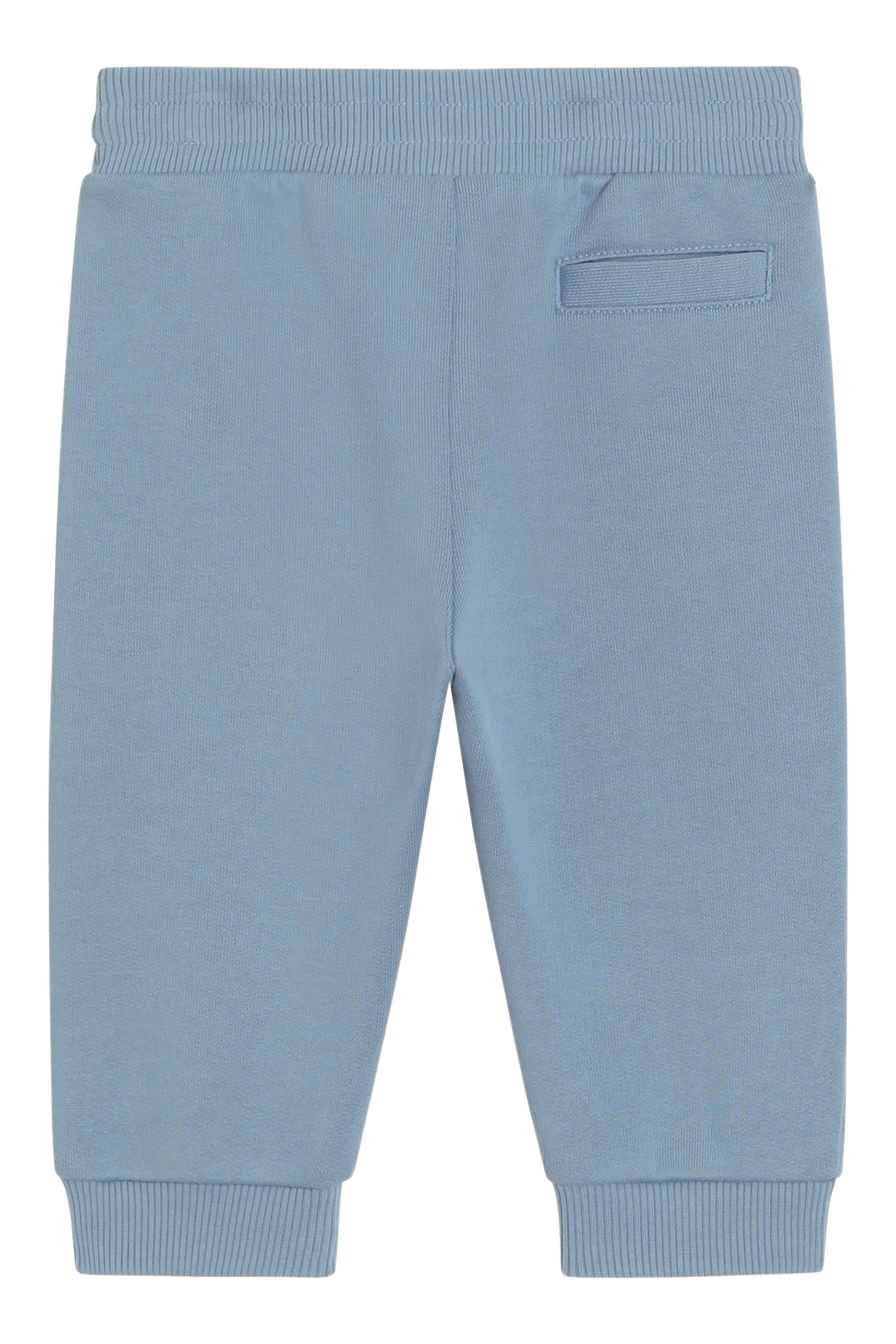 Kids Fleece Trousers with Leopard Print and DG Patch 