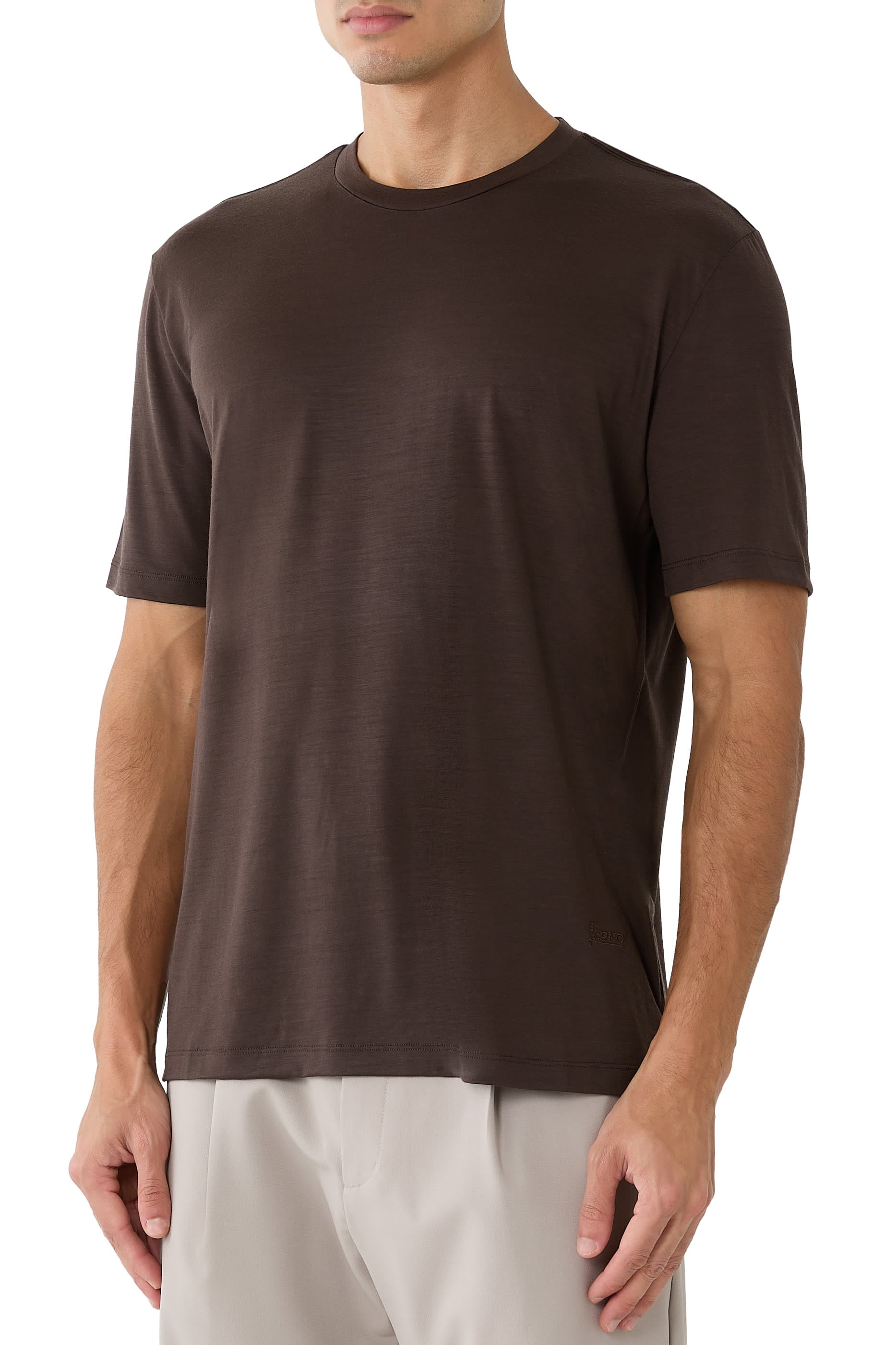 T-Shirt in Wool Jersey