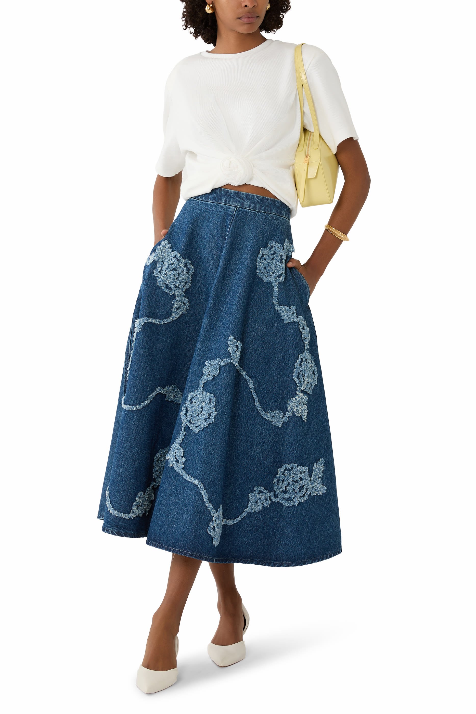 Knotted Ribbed T-Shirt