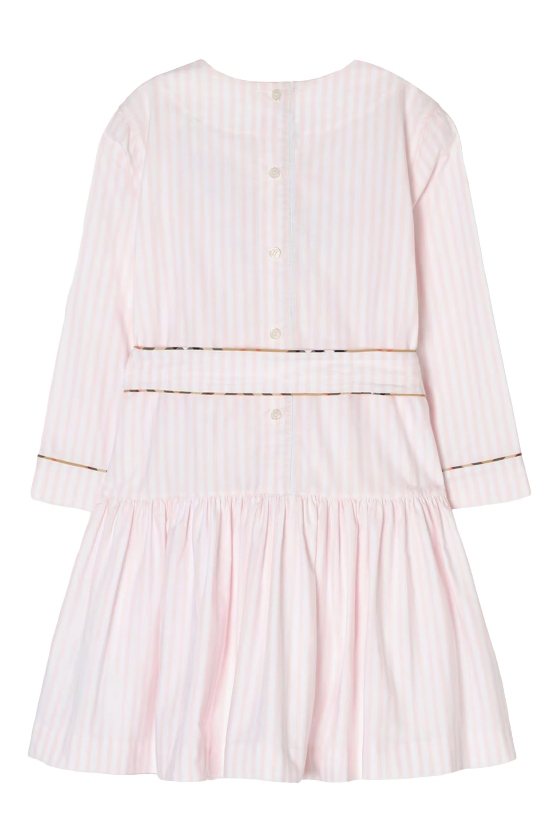 Kids Long Sleeves Check Oxford Dress
