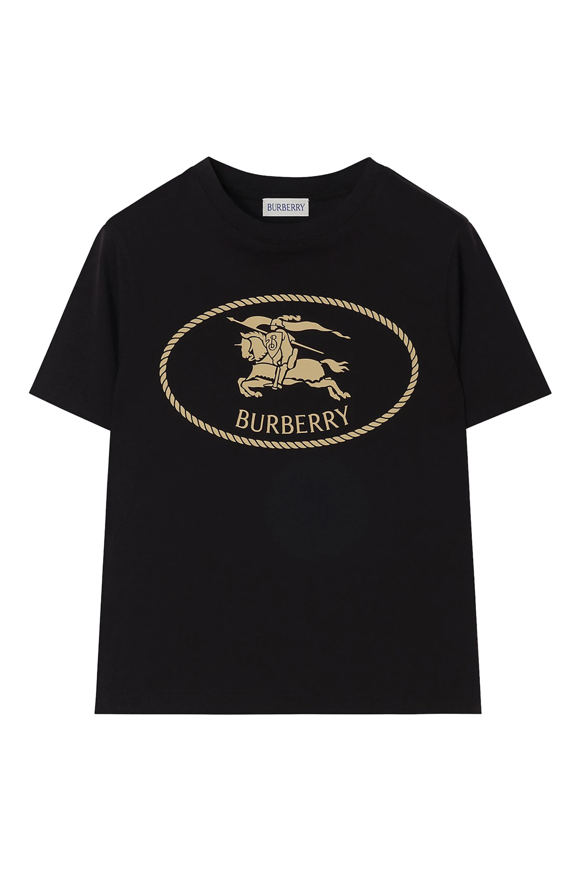 Kids Knight Stamp Cotton T-Shirt 