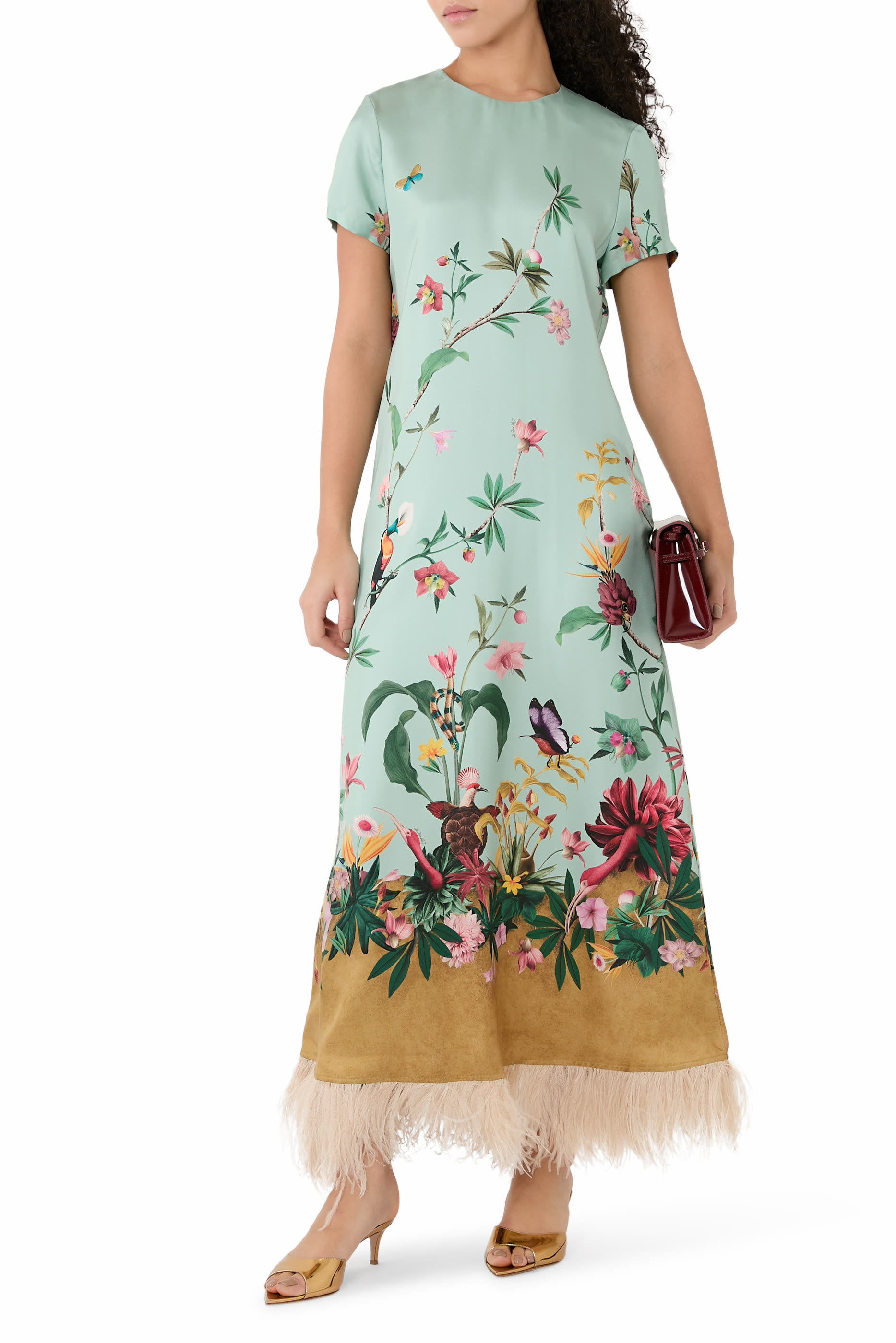 Elle 55 Mirror Leather Mule Sandals