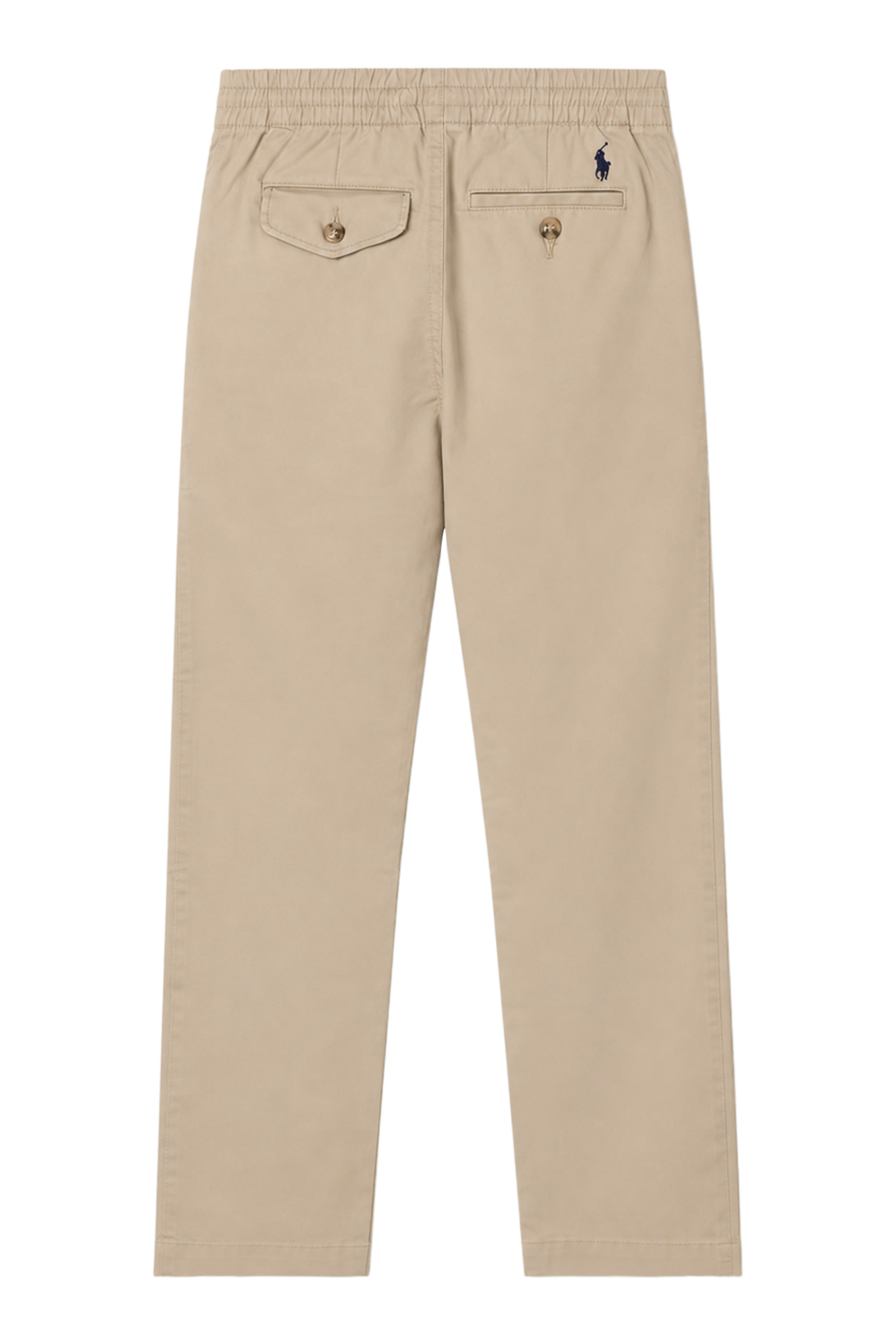 Kids Logo Embroidered Elasticated Chino Trousers