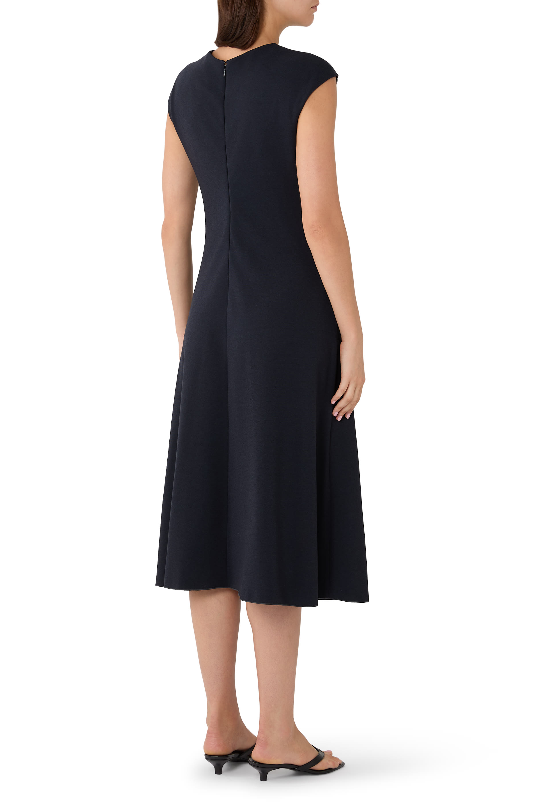 V-Neck Sleeveless A-Line Dress