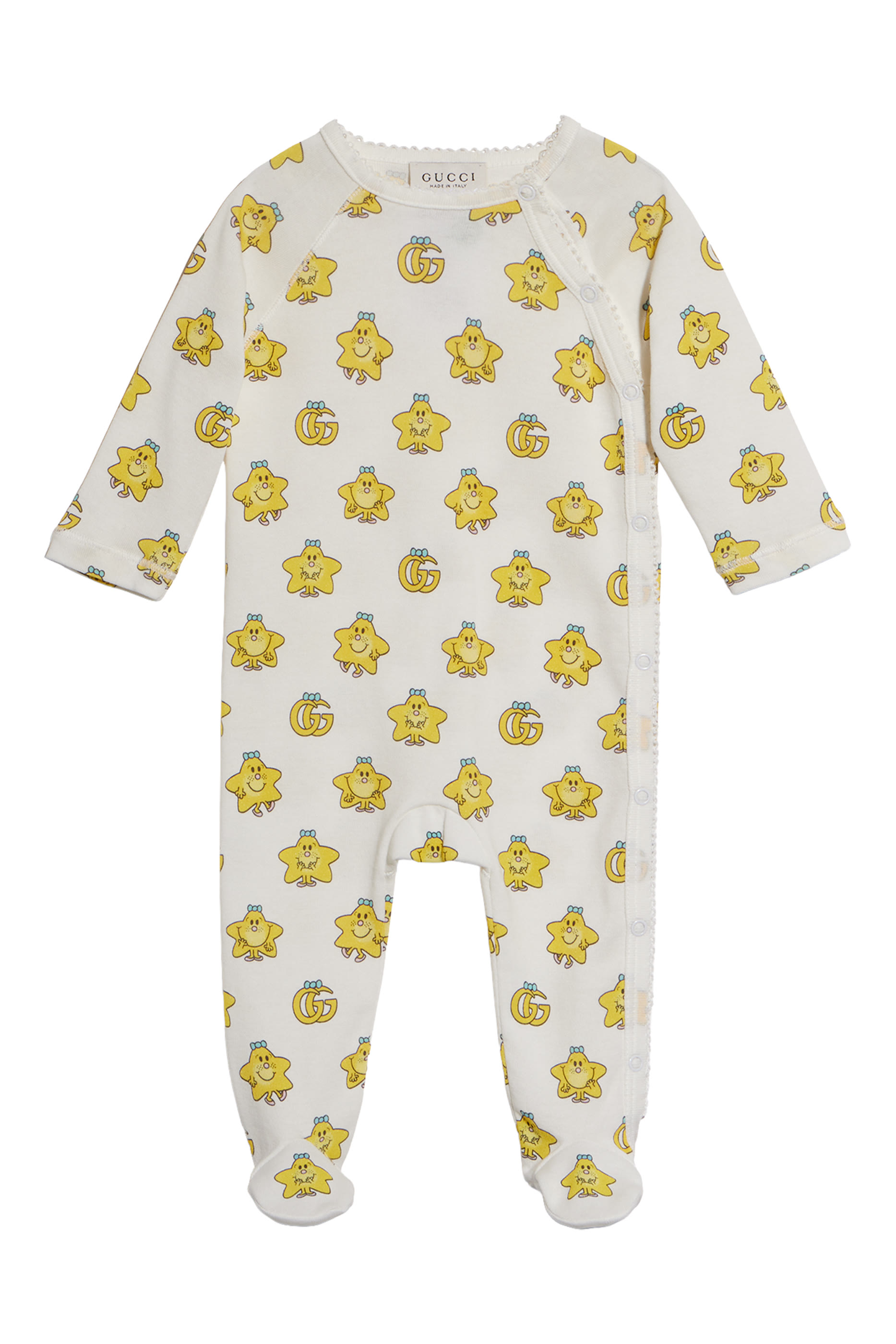 Kids Allover Star and GG Print Sleepsuit