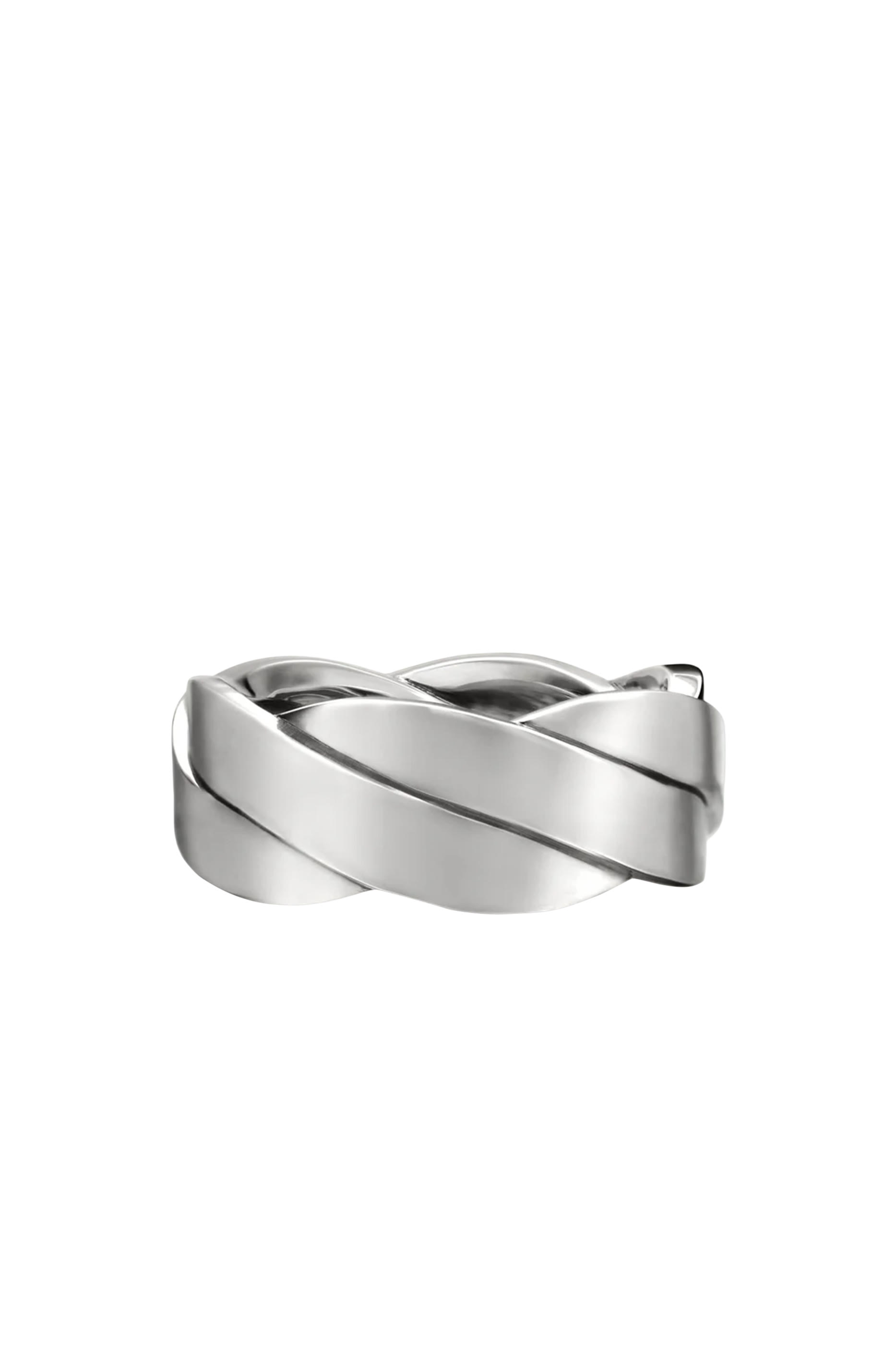Streamline® Two Row Band Ring, Sterling Silver & Diamonds