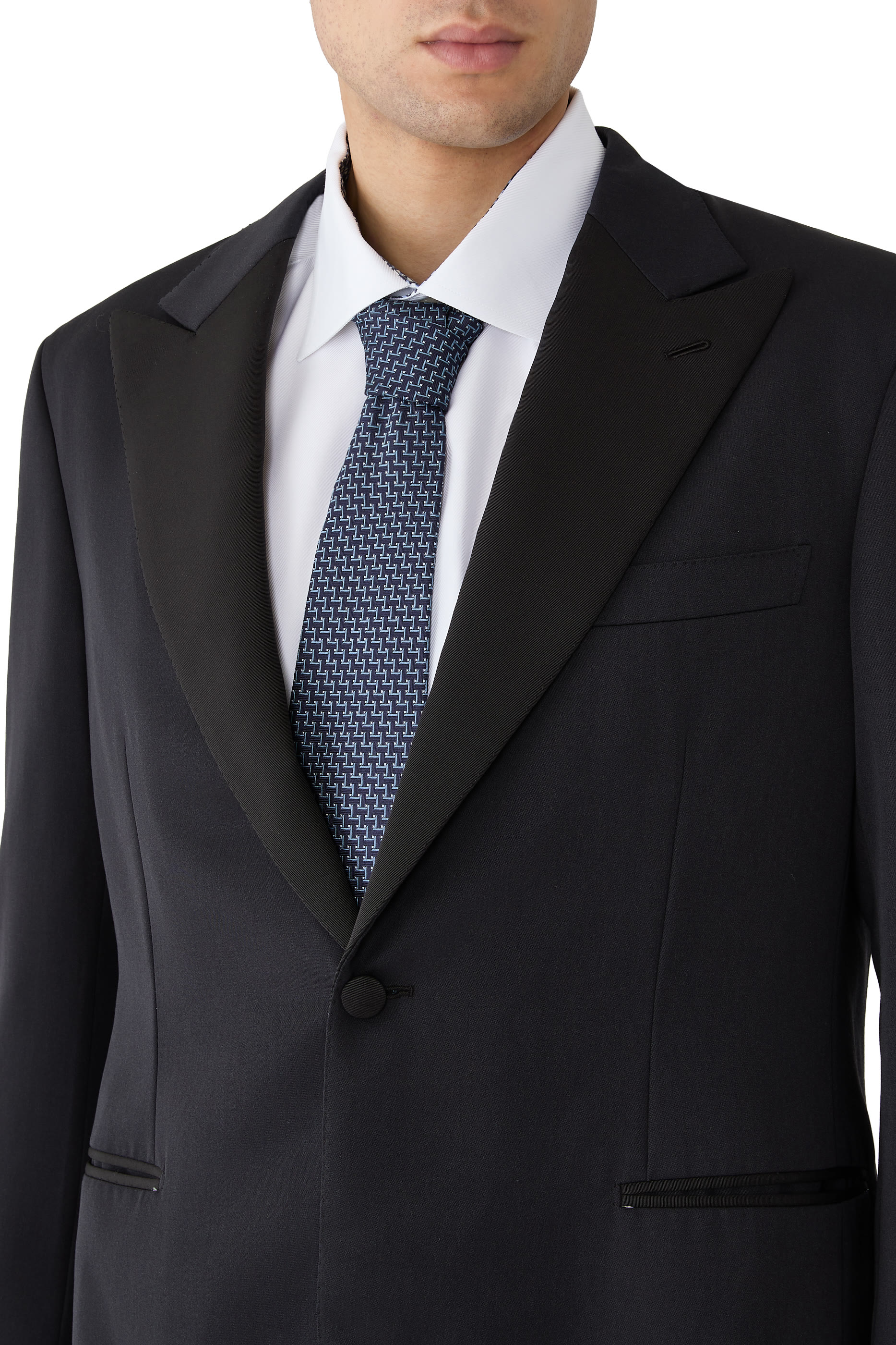 Geometric Woven Tie