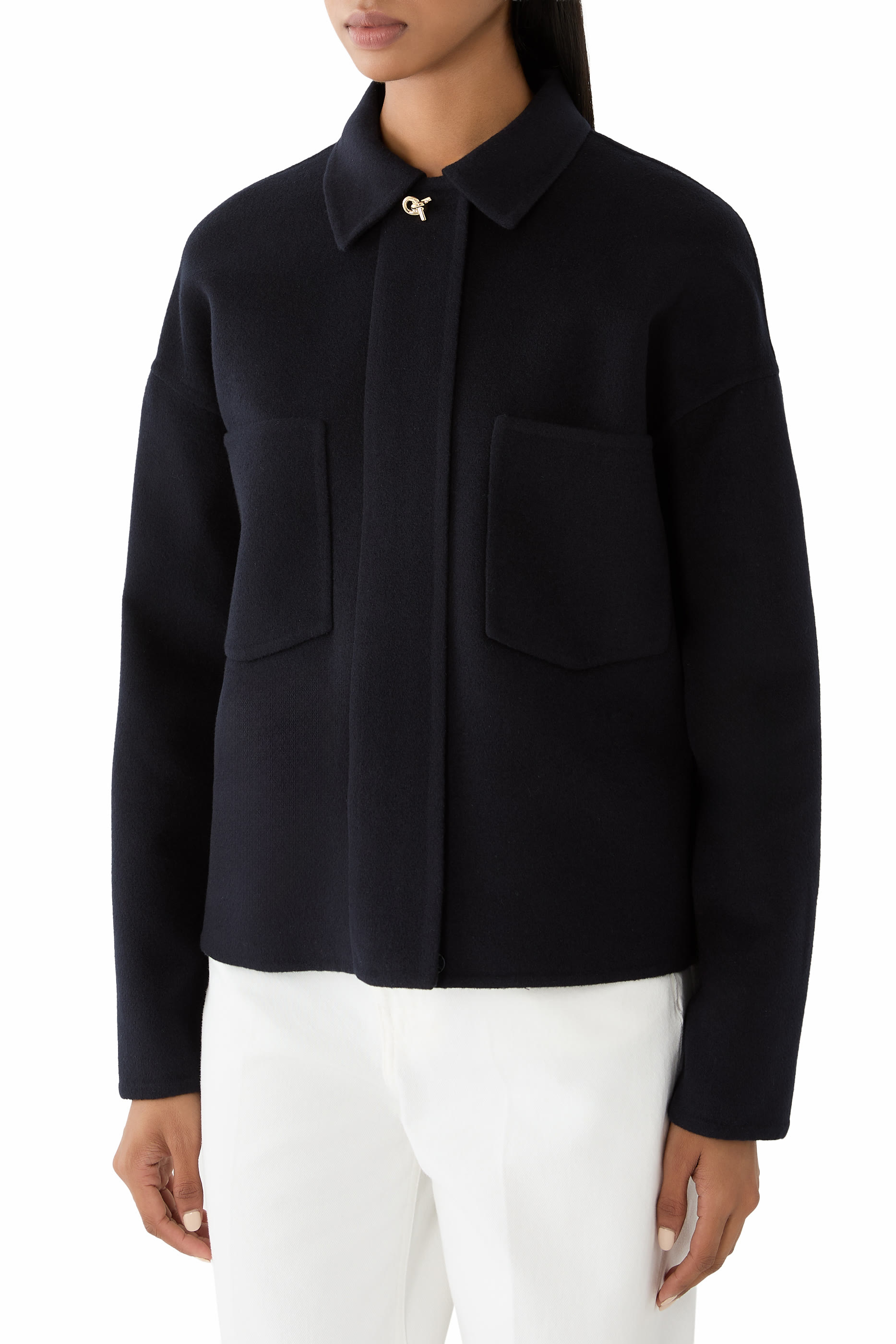 Filo Diamante-Detail Shirt Jacket