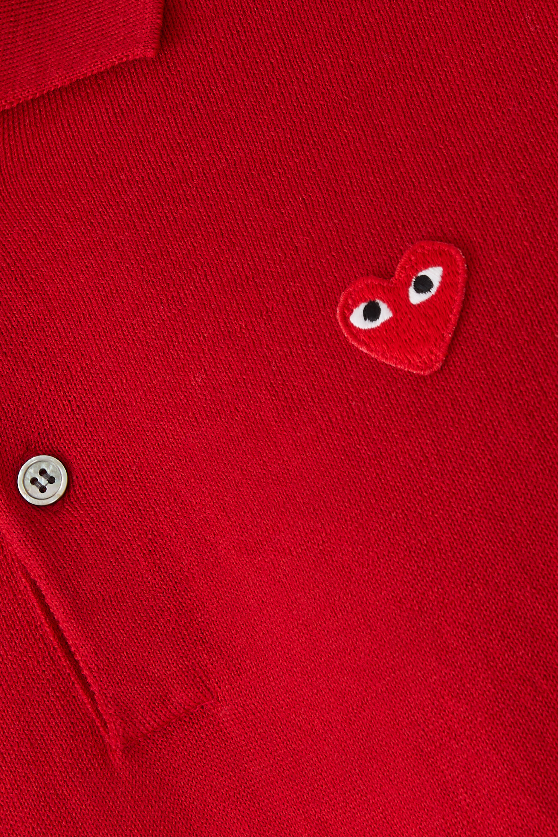 Embroidered Heart Polo Shirt