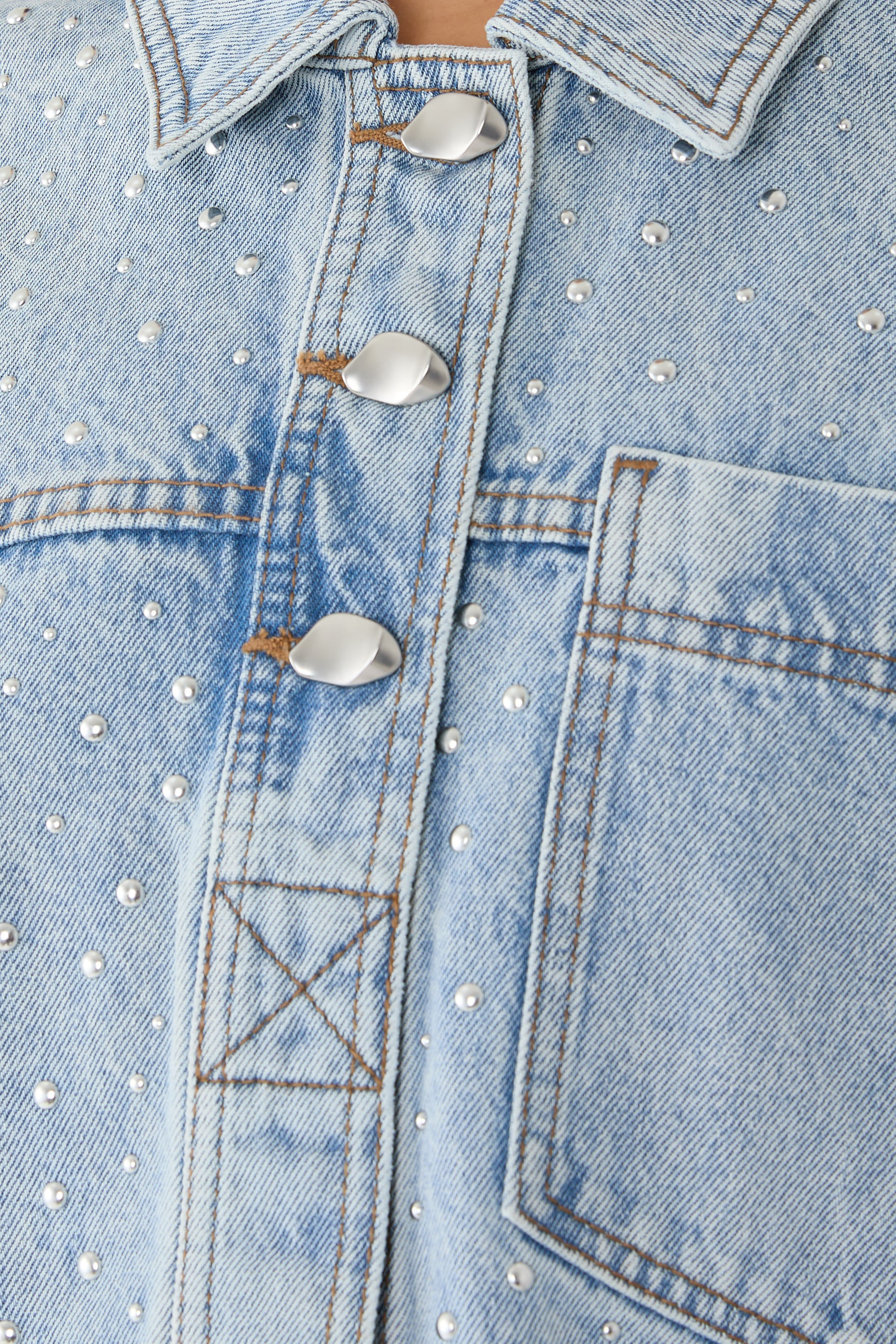 Lucina Stud Denim Shirt