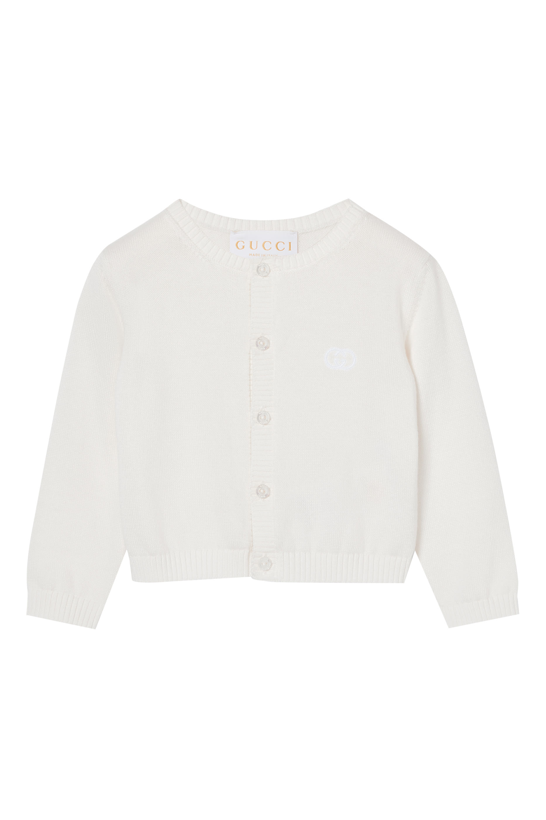 Kids Interlocking G Embroidery Cardigan