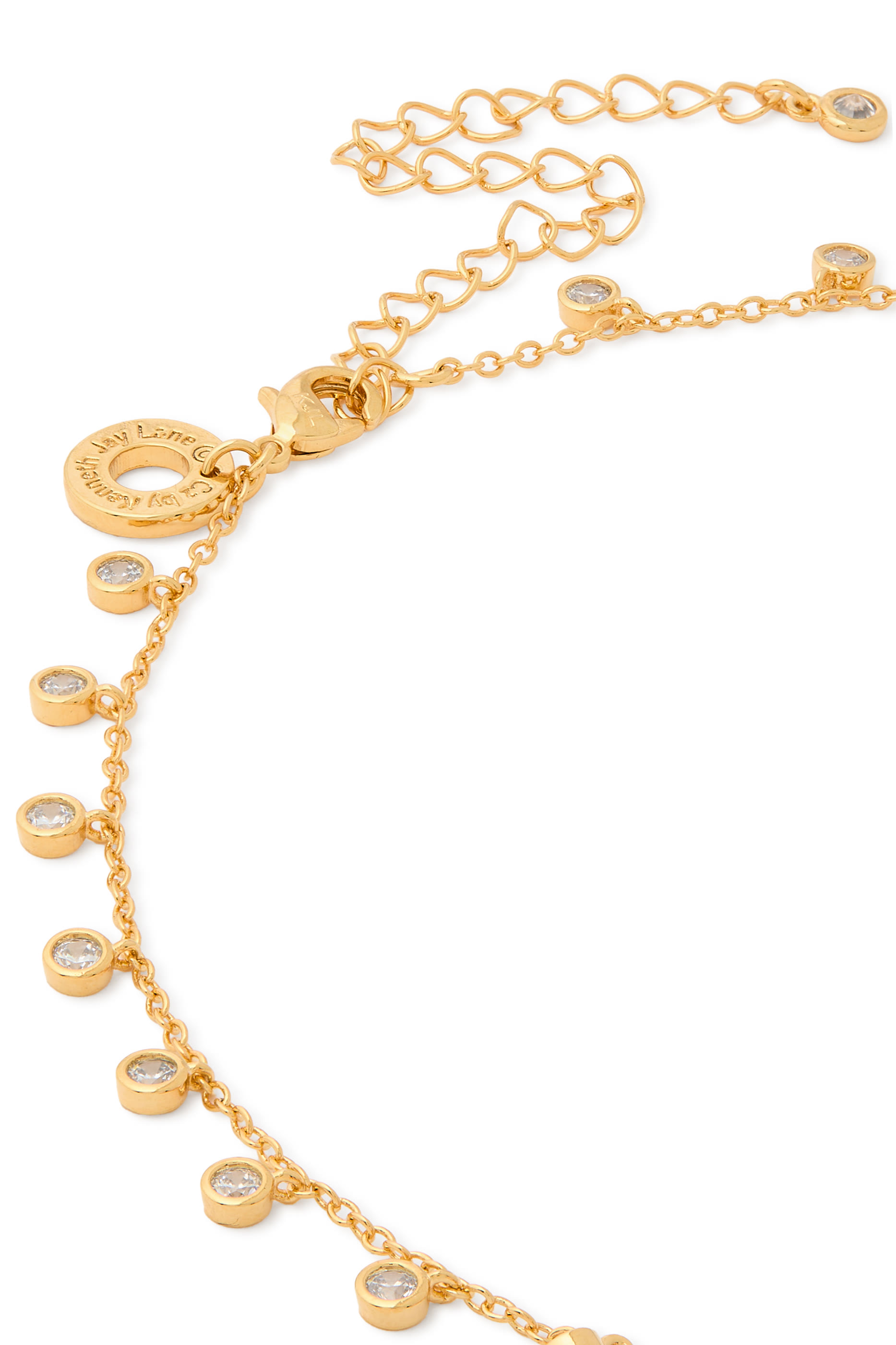 Round Bezel Dangle Necklace