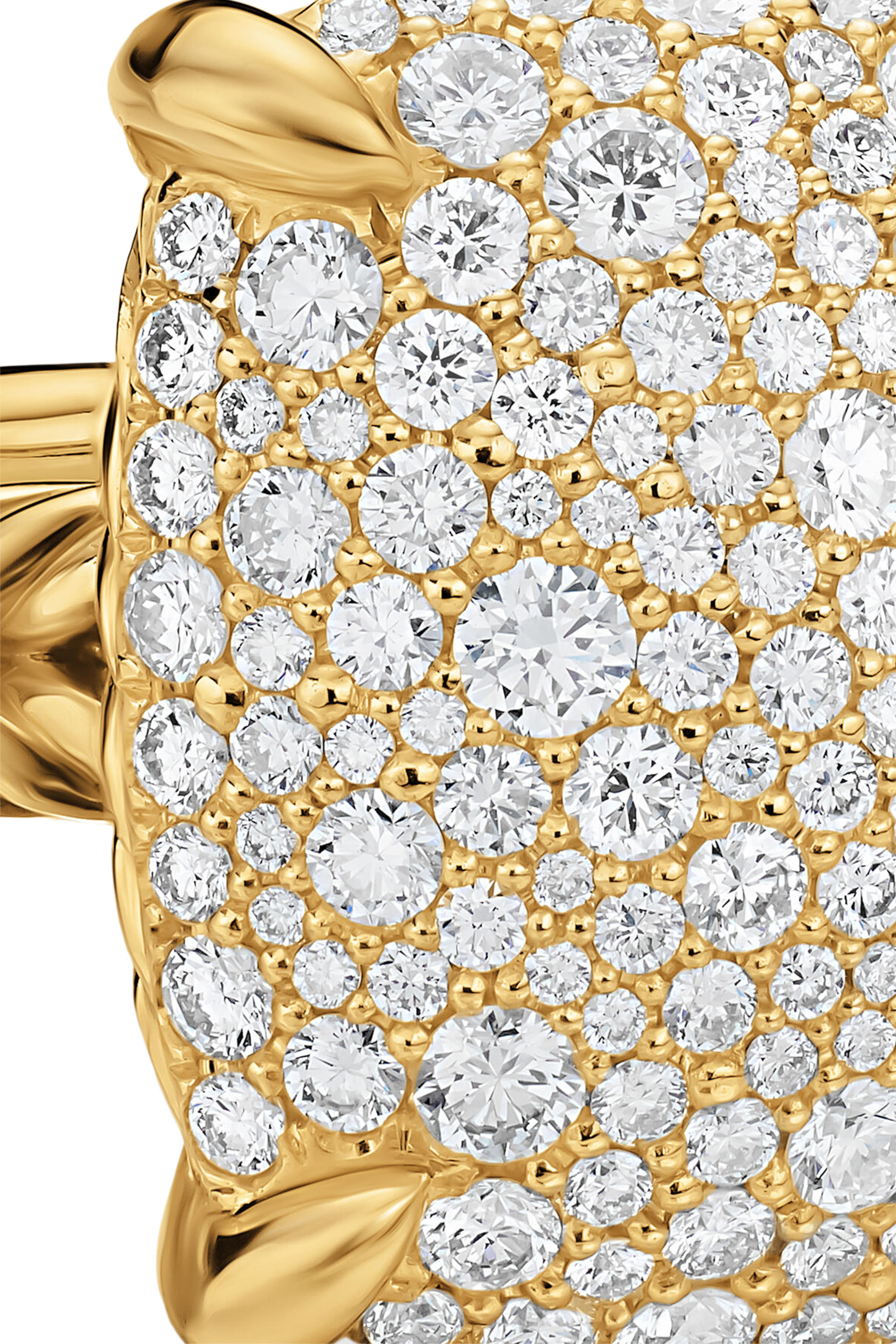 Chatelaine&reg; Elongated Ring, 18K Yellow Gold & Diamonds