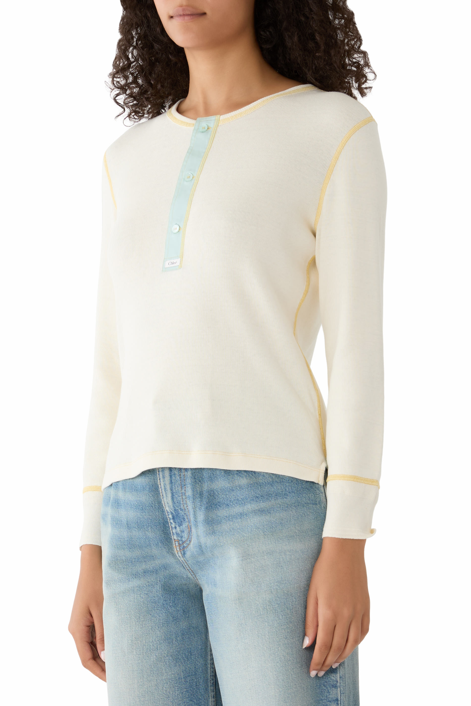 Fitted Henley Shirt
