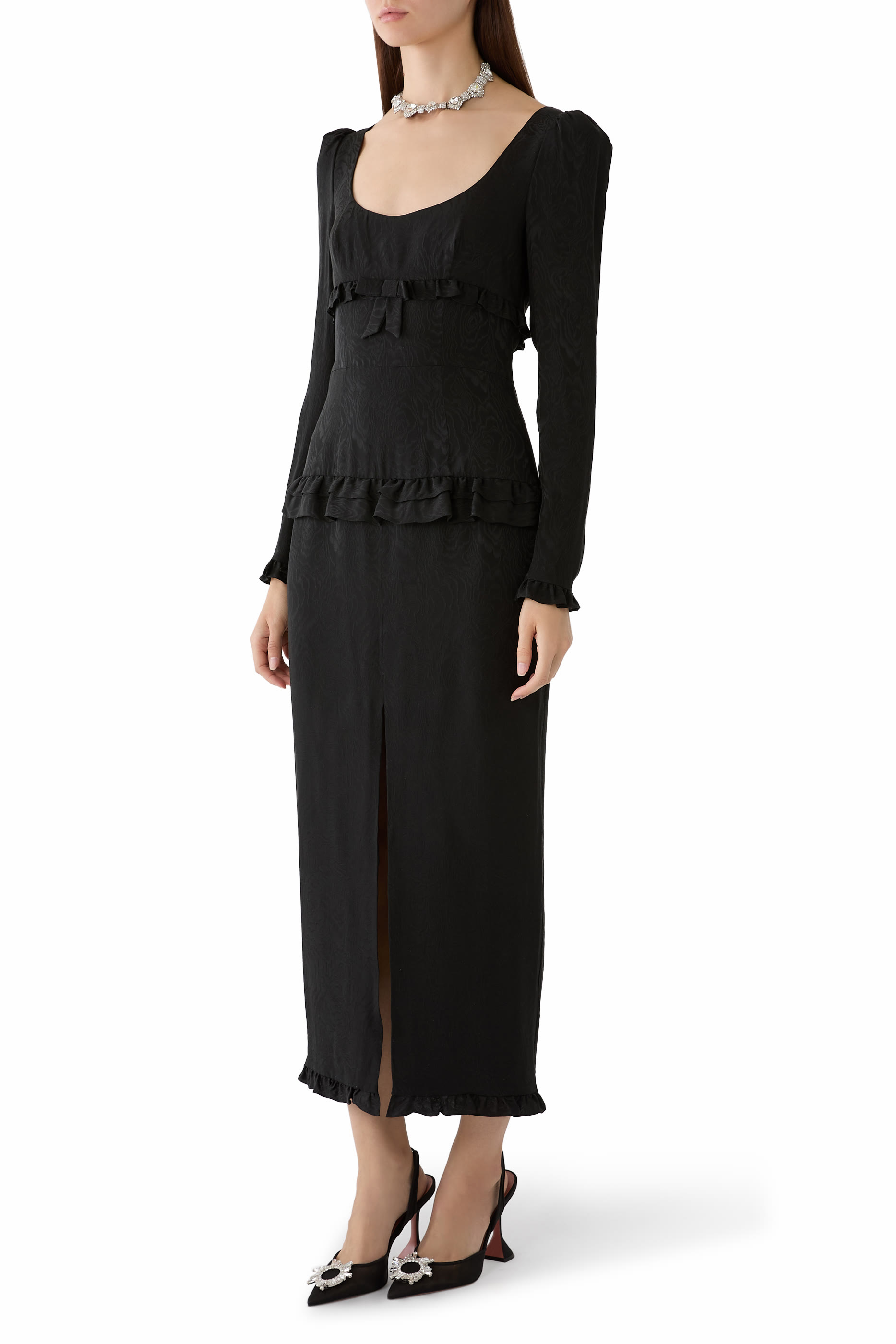 Jacquard Midi Dress