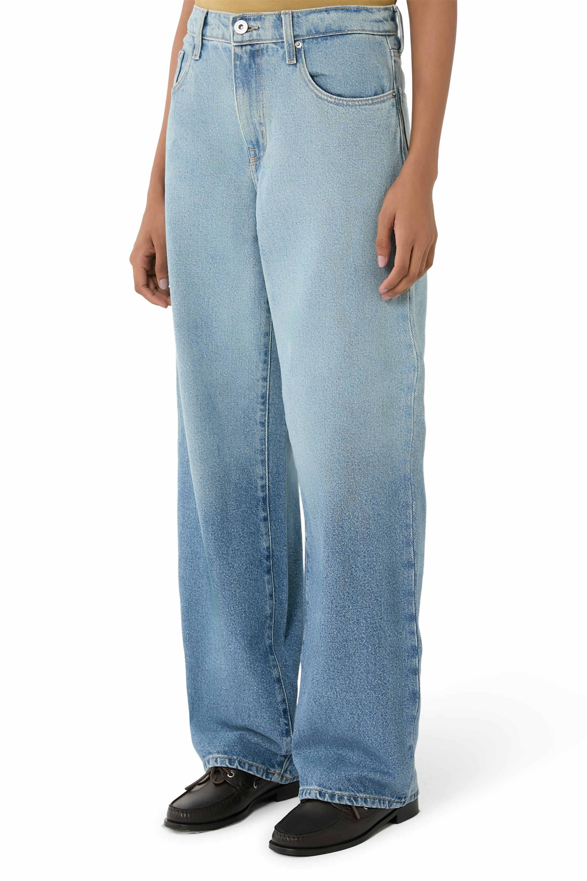 Avril Mid Slouchy Wide-Leg Jeans