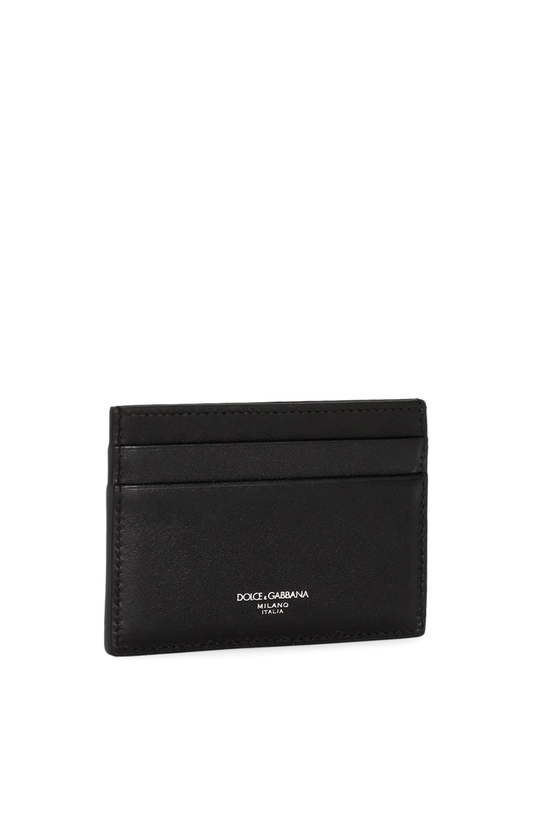 Woven Plongé Calfskin Card Holder