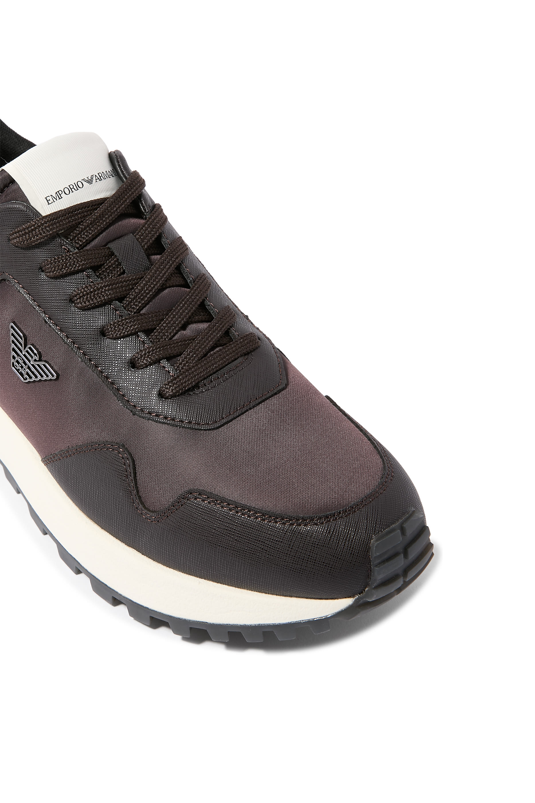ASV Recycled Nylon Sneakers with Regenerated Saffiano Details