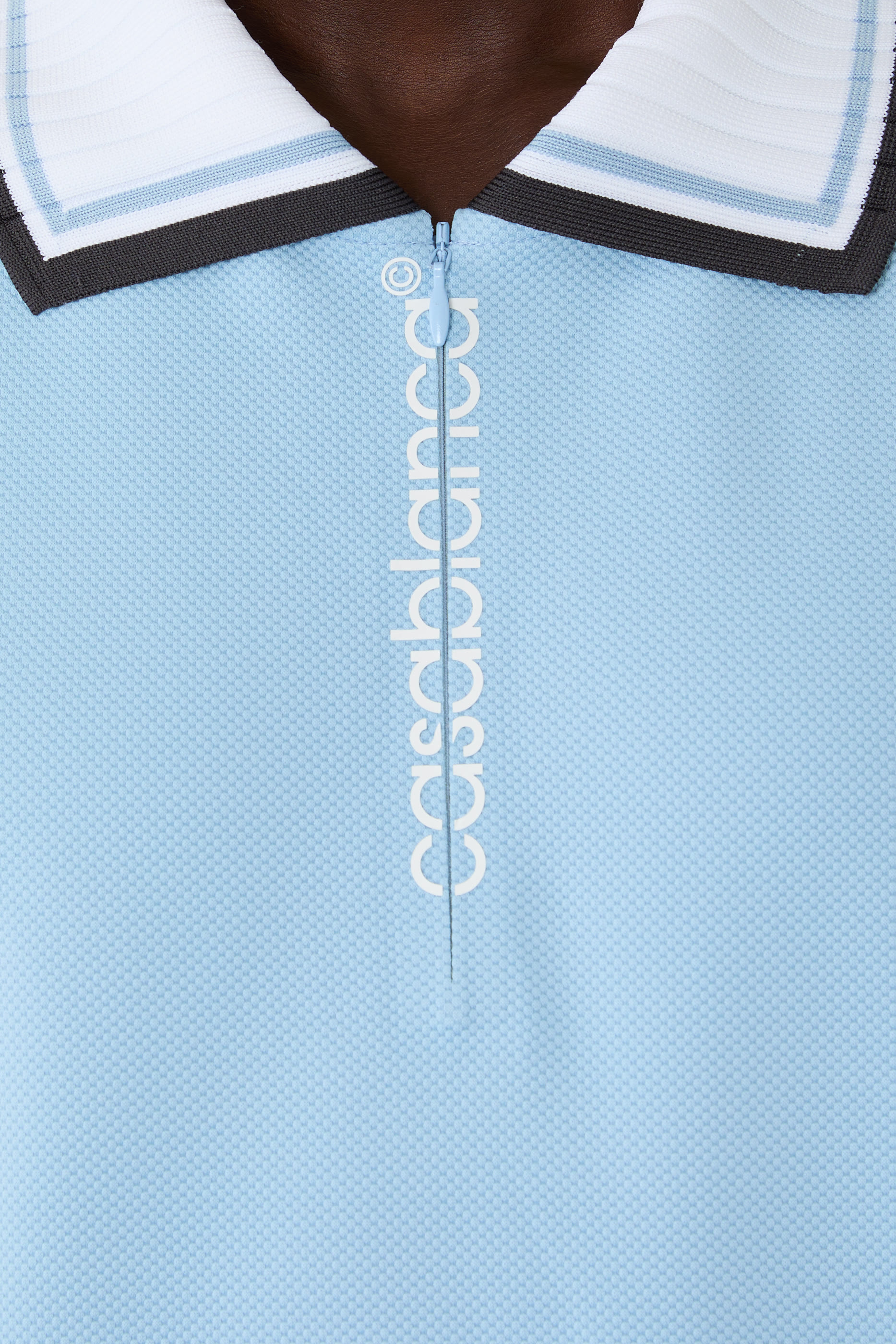 Piqu&eacute; Quarter Zip Polo Shirt