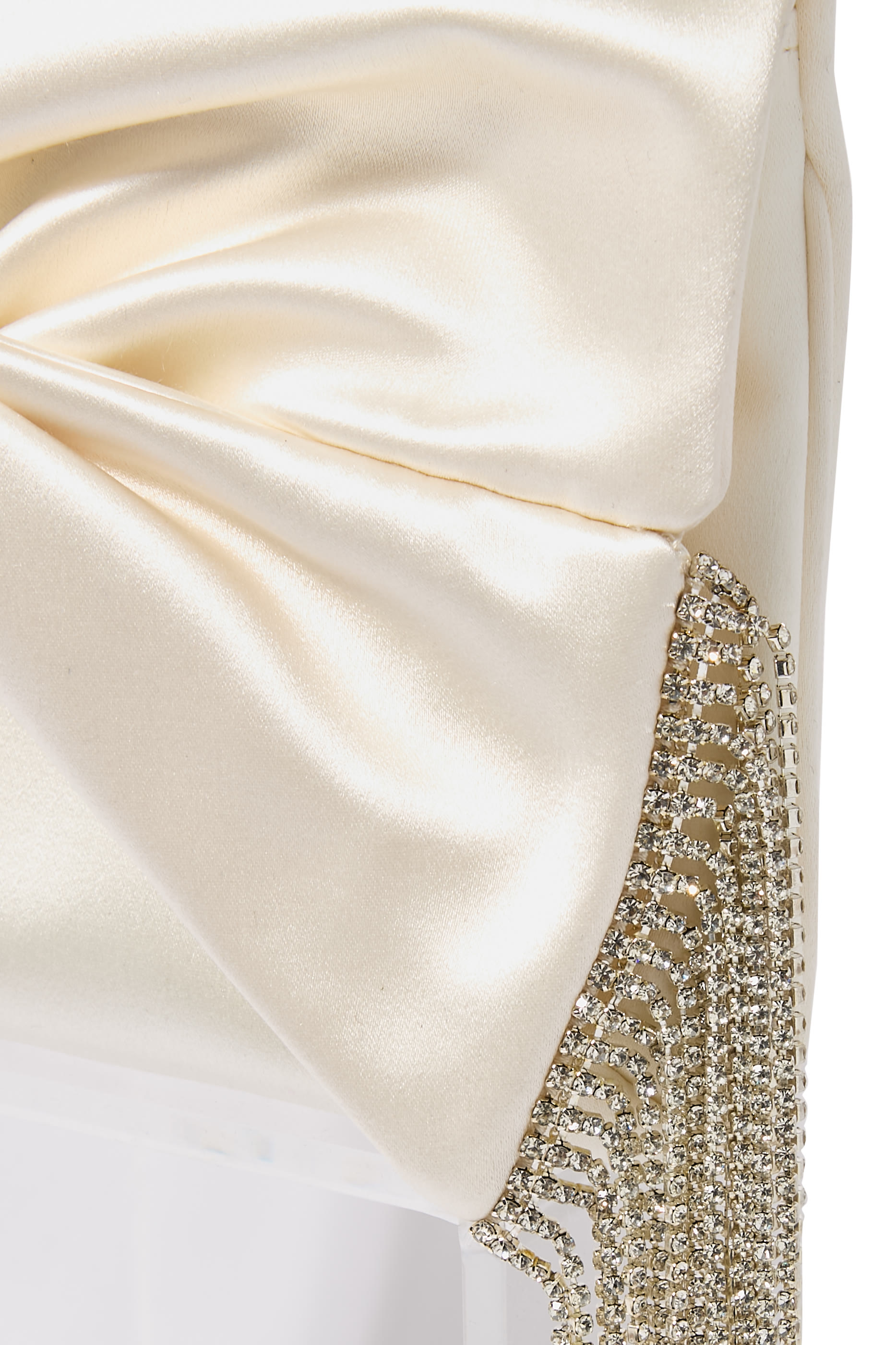 Crystal Fringes Bow Clutch 