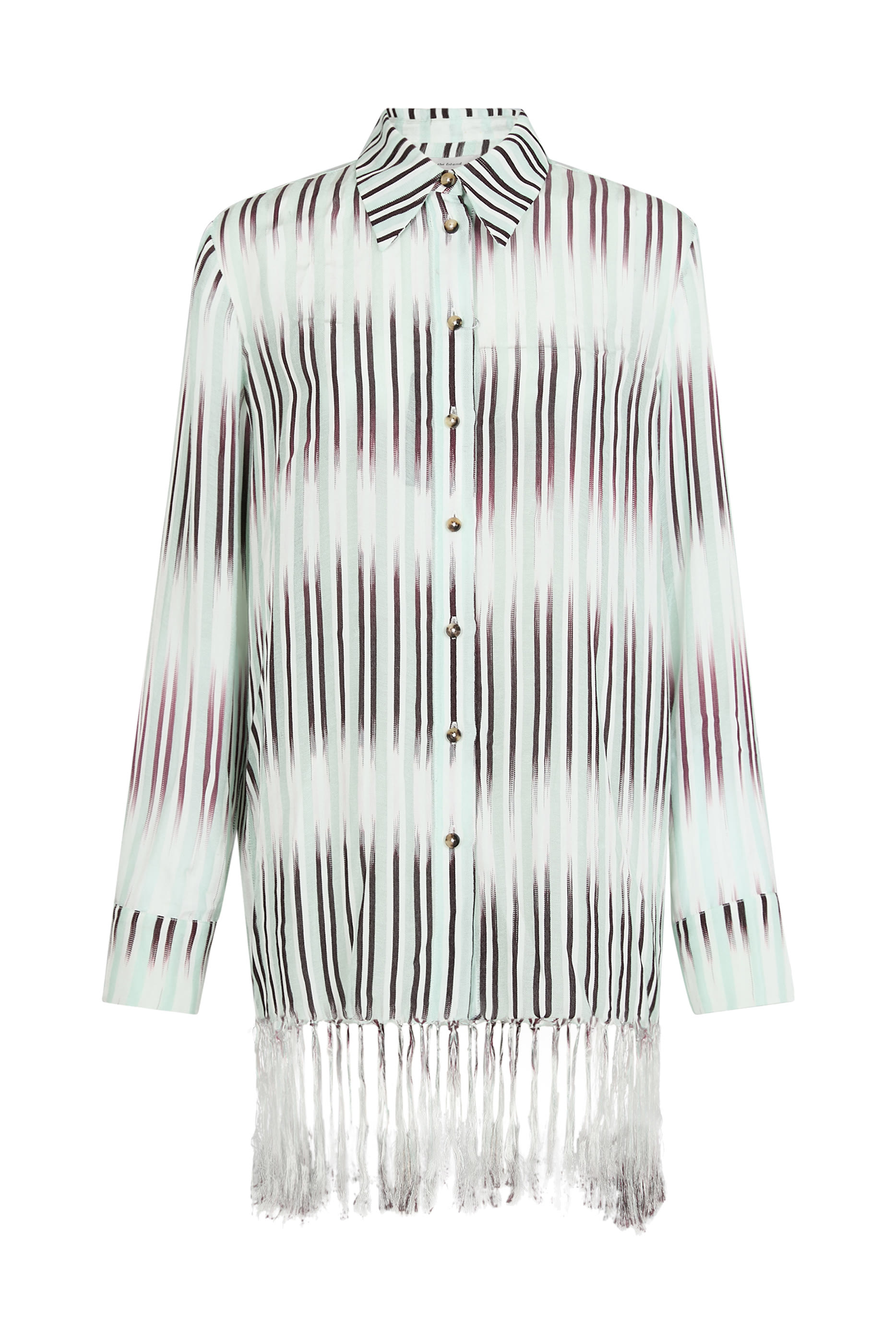 Mauritius Long-Sleeve Silk Shirt