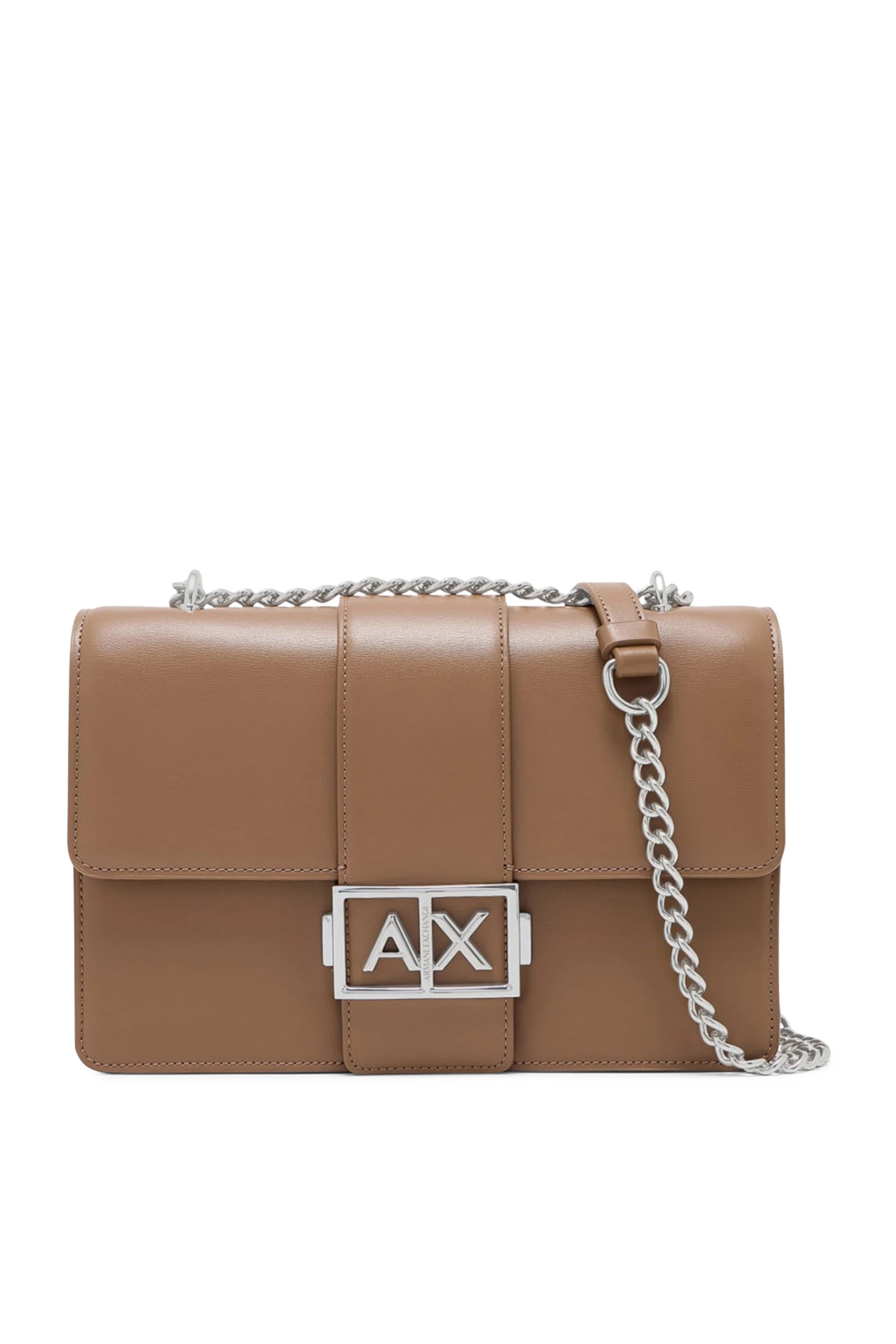 Metal AX Logo Shoulder Bag 