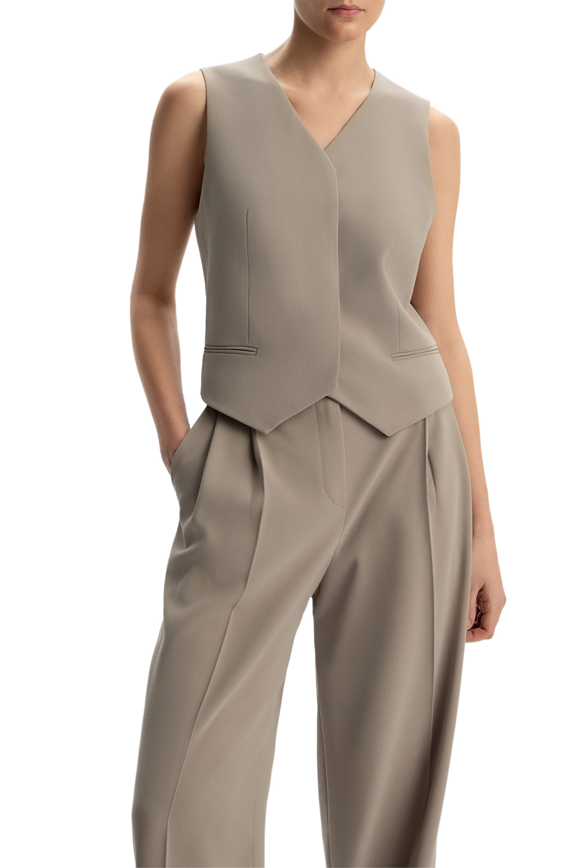 Crepe Vest 