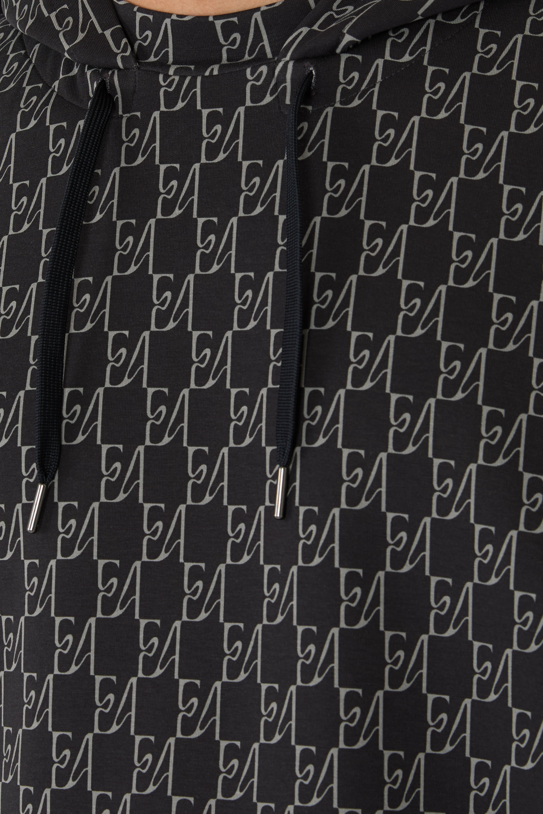 All-Over Logo Print Hoodie 